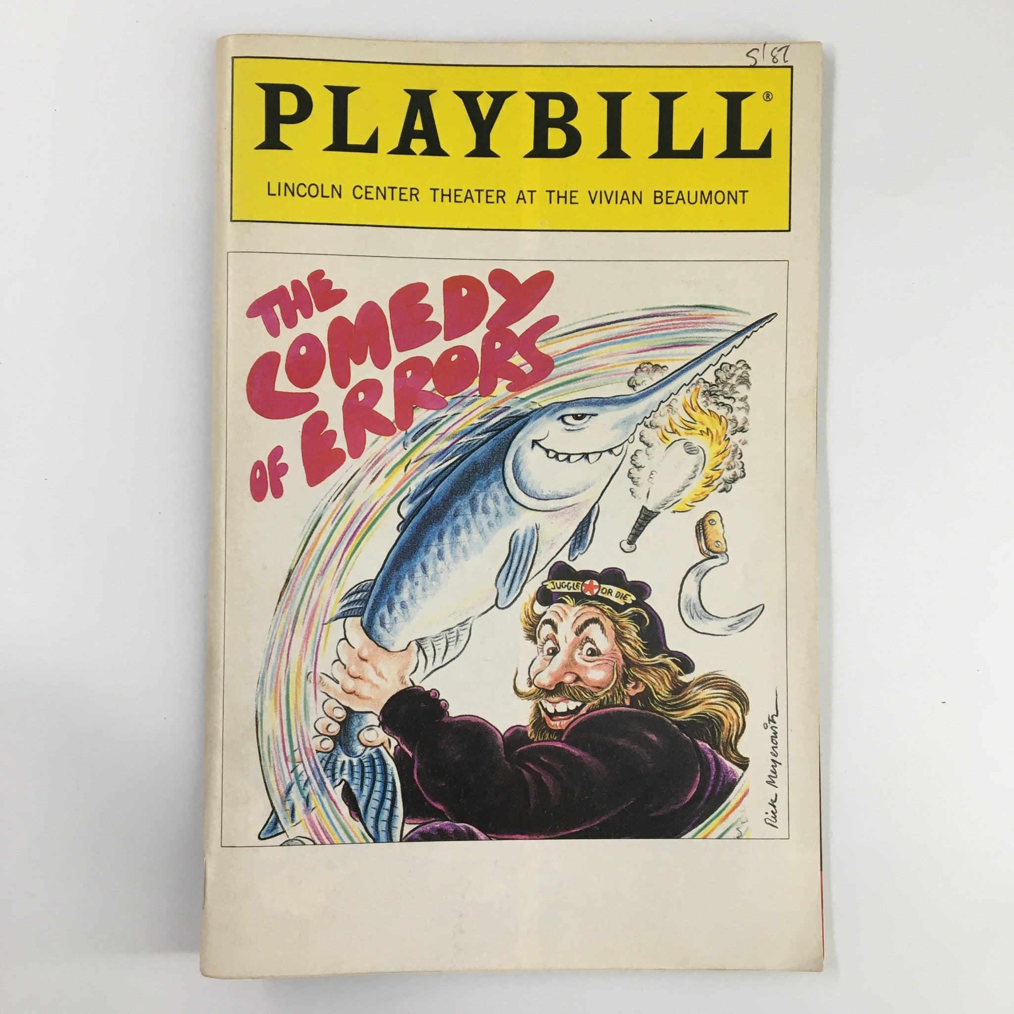 1987 Playbill Lincoln Center Theater The Comedy of Errors by Robert Woodruff