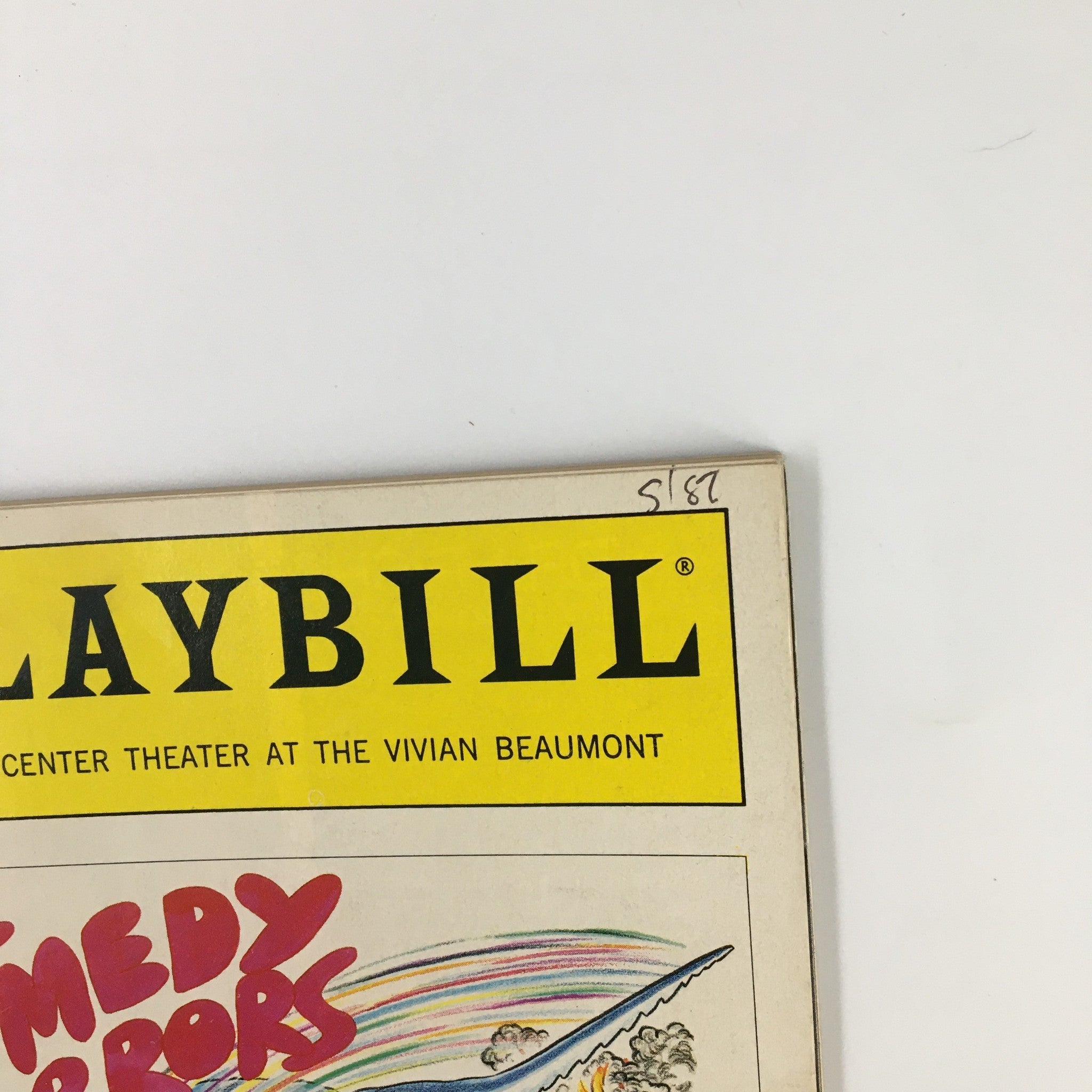 1987 Playbill Lincoln Center Theater The Comedy of Errors by Robert Woodruff