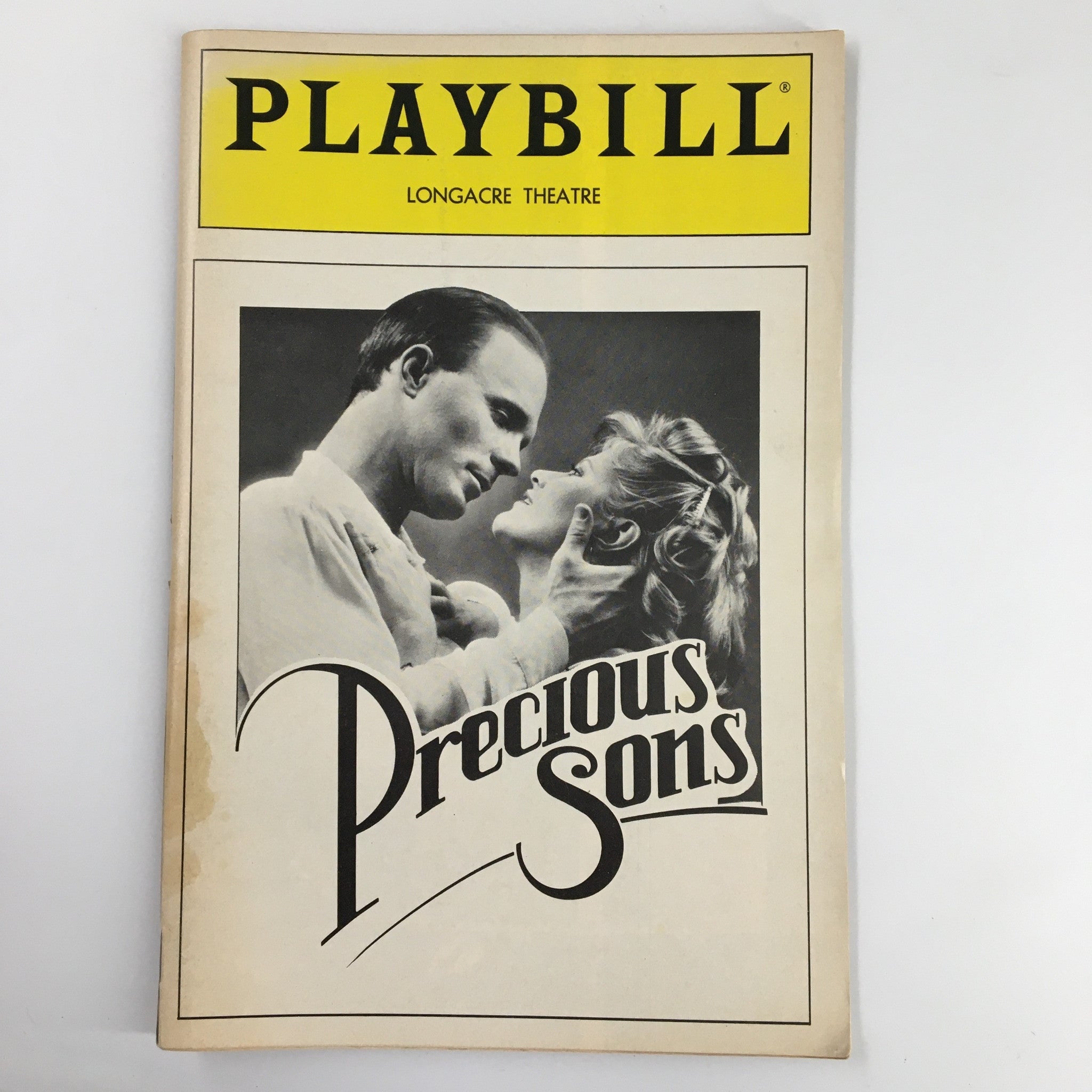 1986 Playbill Longacre Theatre Vol 86 #3 Ed Harris Precious Sons by Norman Rene