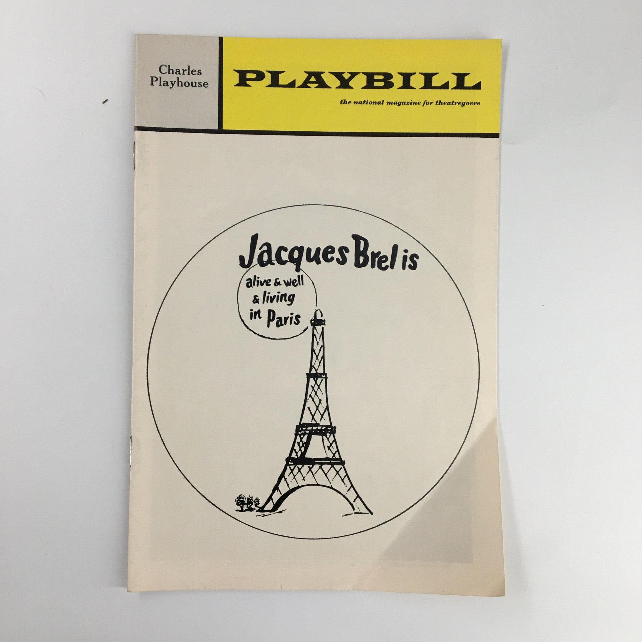 1970 Playbill Charles Playhouse Vol 7 #7 Jacques Brel is Alive & Well & in Paris