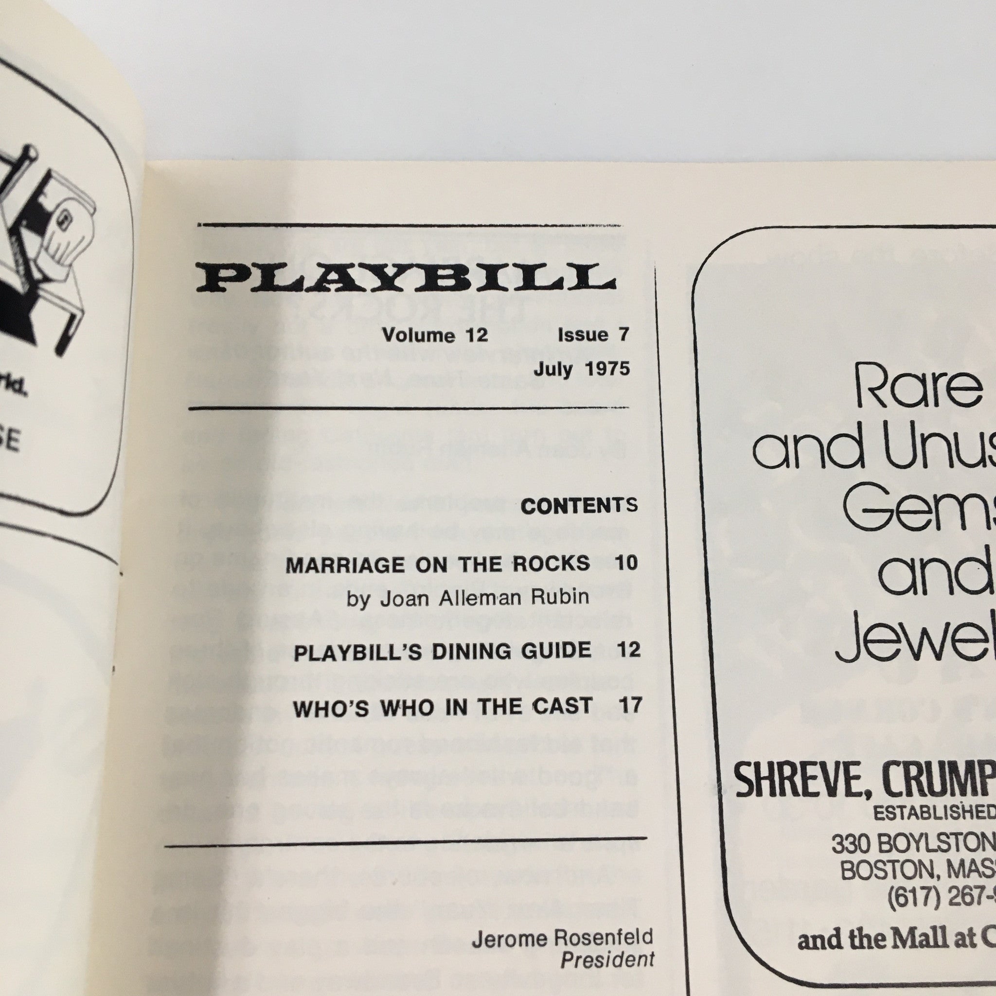 1975 Playbill Charles Playhouse Vol 12 #7 Jacques Brel is Alive & Well by Shawn