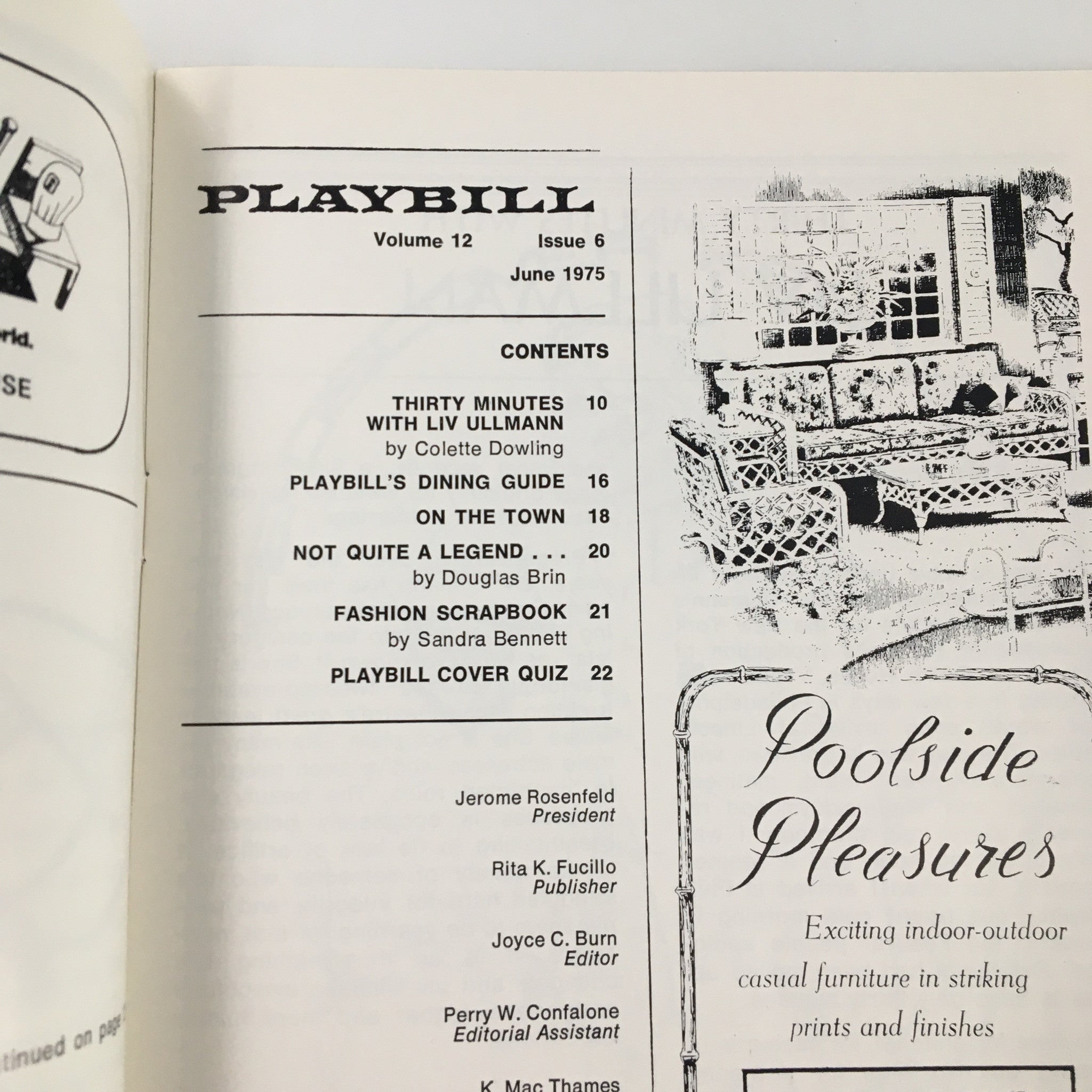 1975 Playbill The Cabinet at the Charples Playhouse The Wild Stunt Show