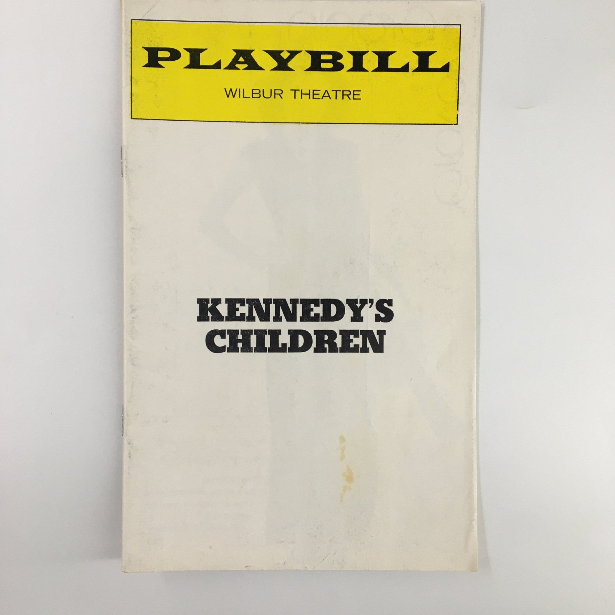 1975 Playbill The Wilbur Theatre Kennedy's Children by Robert Patrick