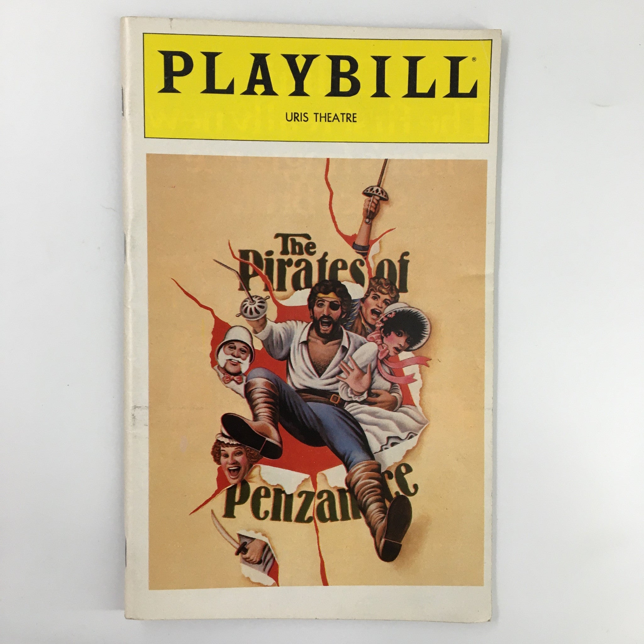 1980 Playbill Uris Theatre The Pirates of Penzance by Wilford Leach