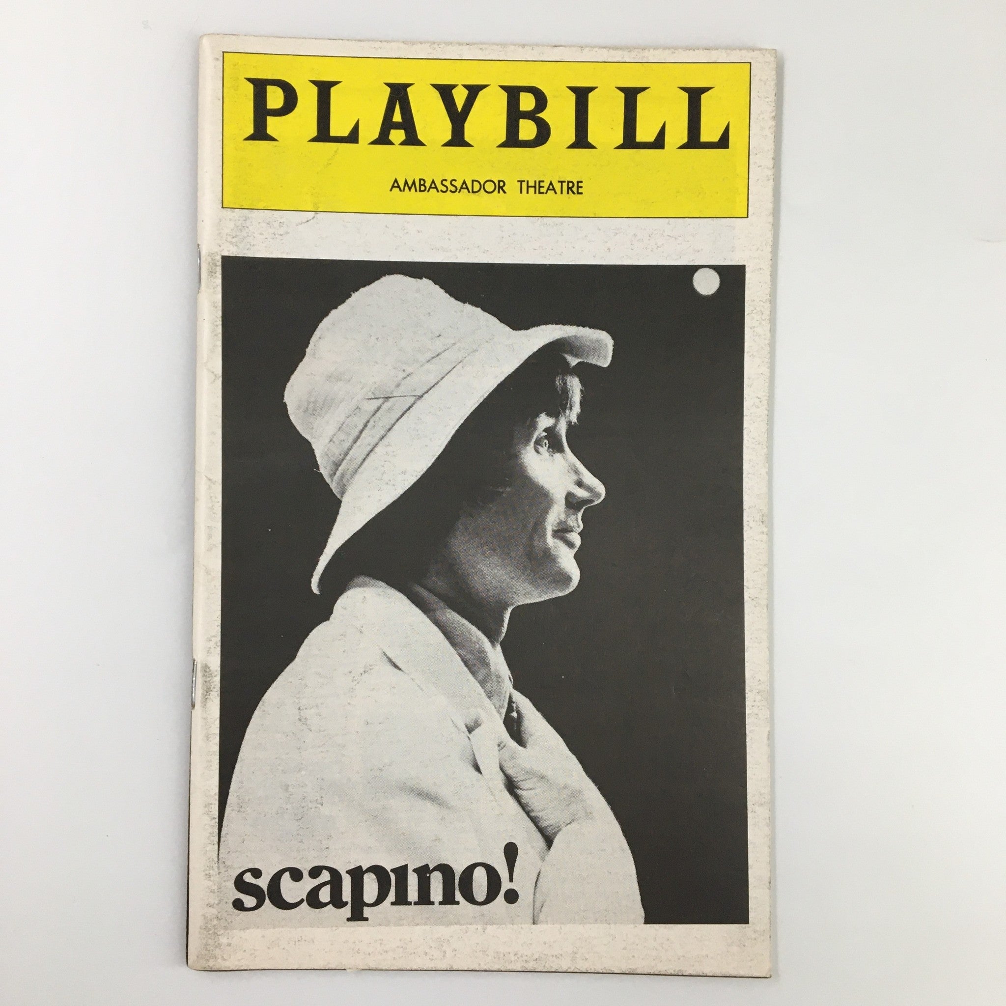 1974 Playbill Ambassador Theatre Jim Dale in Scapino by Frank Dunlop