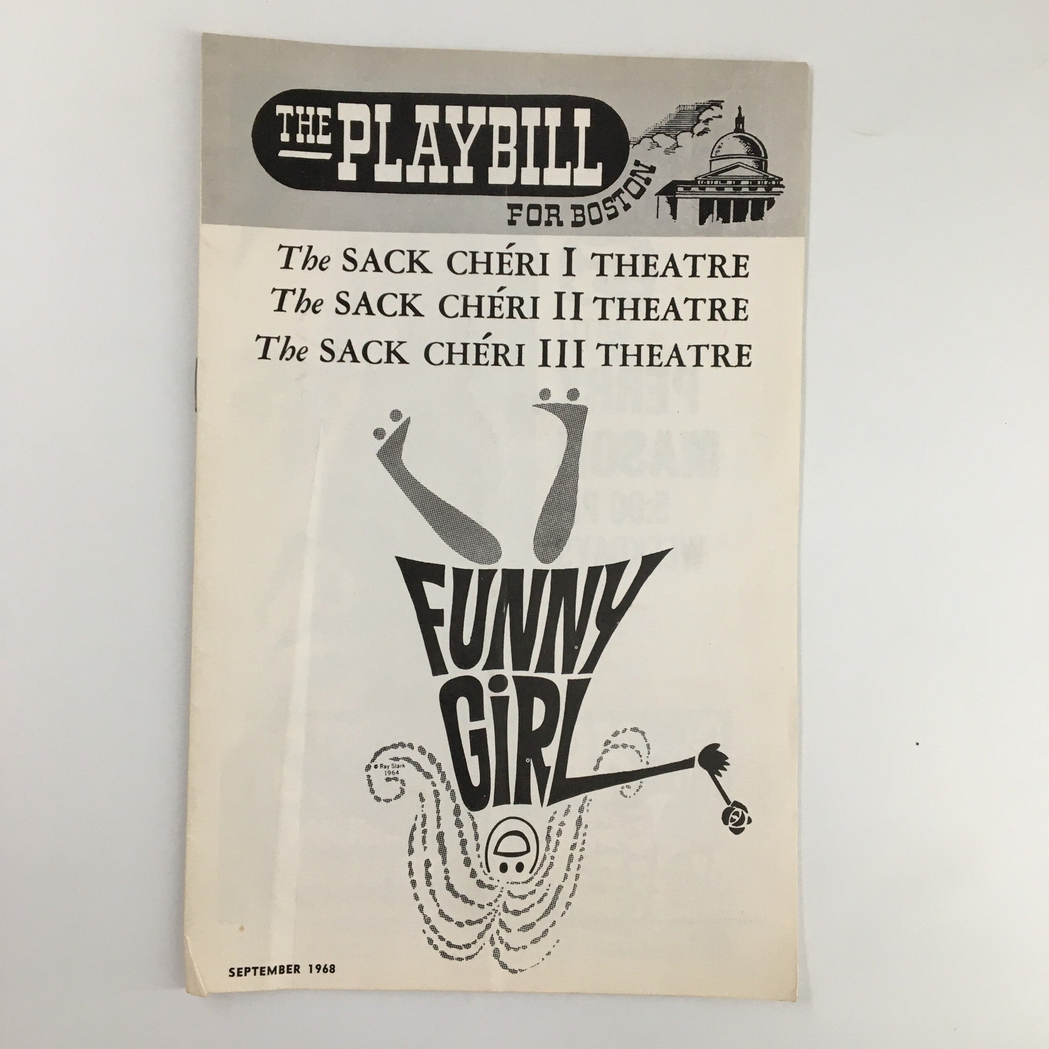 1968 Playbill The Sack Cheri I-III Theatre Barbra Streisand in Funny Girl