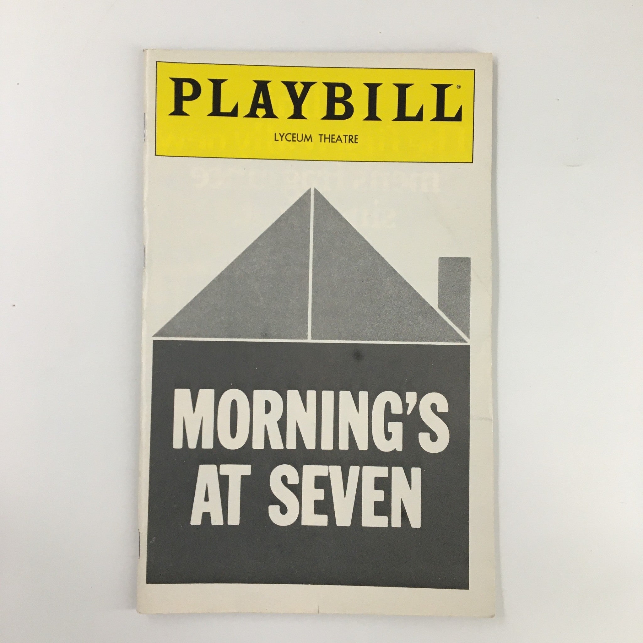 1980 Playbill Lyceum Theatre Teresa Wright in Mornings at Seven by Paul Osborn