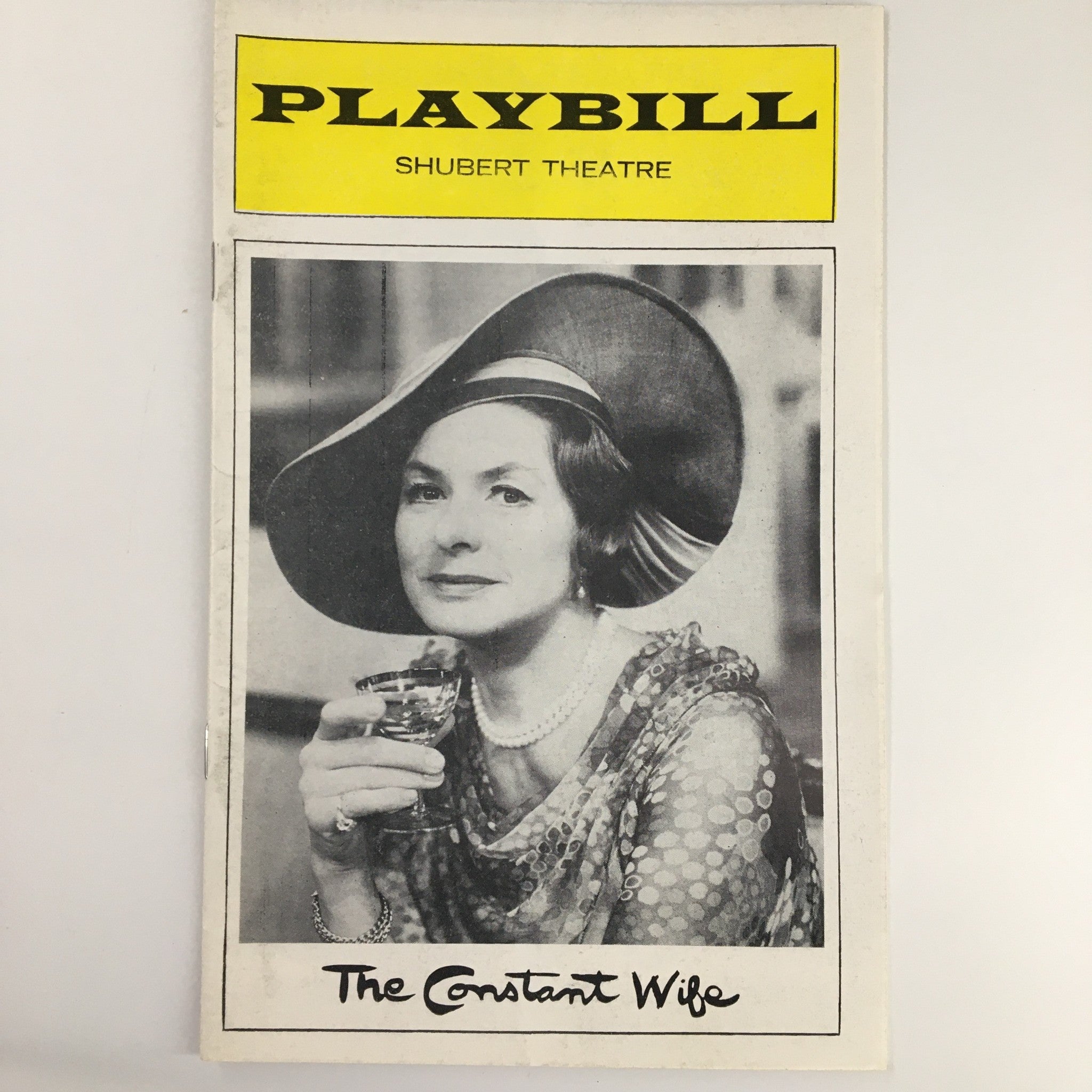 1975 Playbill Shubert Theatre Ingrid Bergman The Constant Wife by John Gielgud