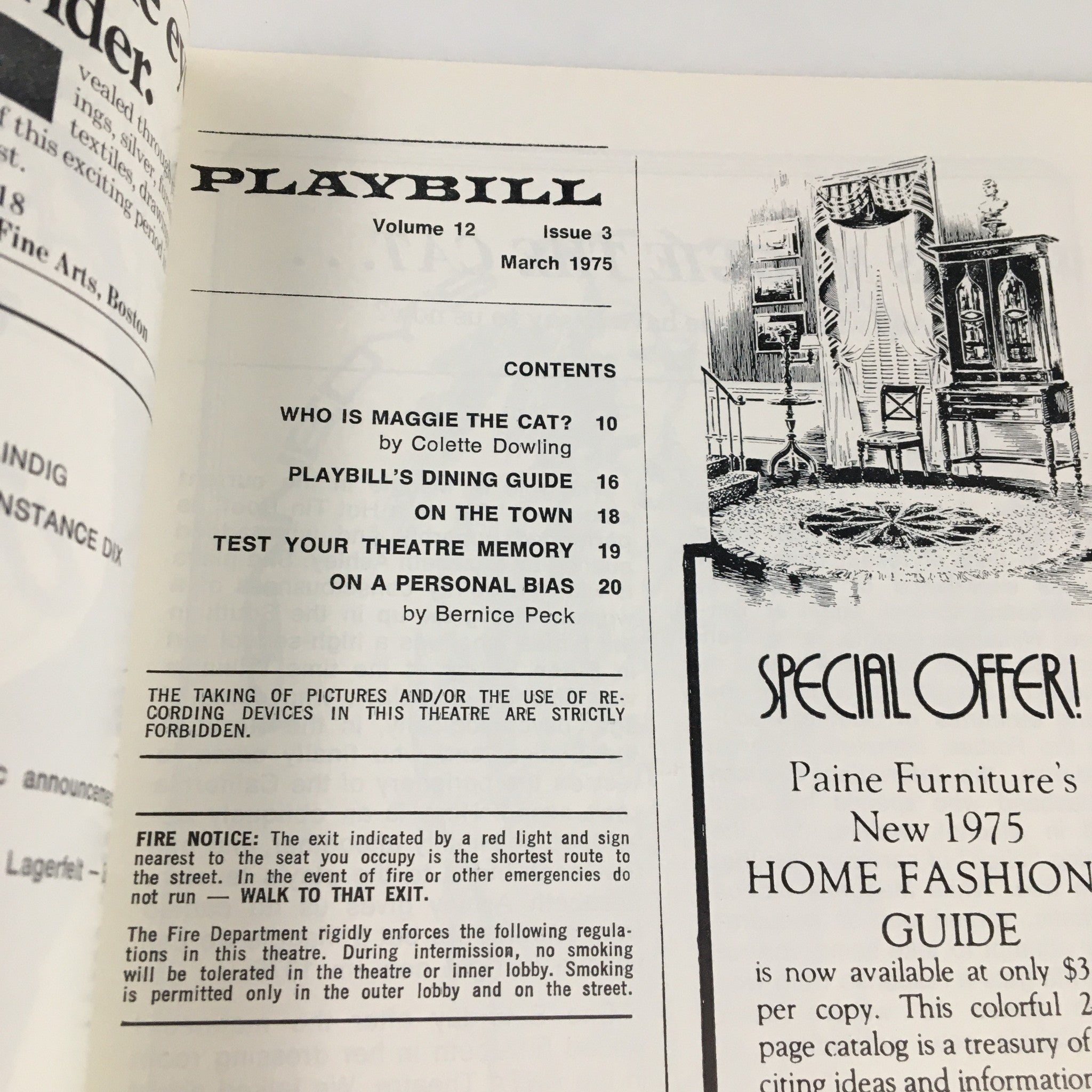 1975 Playbill Shubert Theatre Ingrid Bergman The Constant Wife by John Gielgud