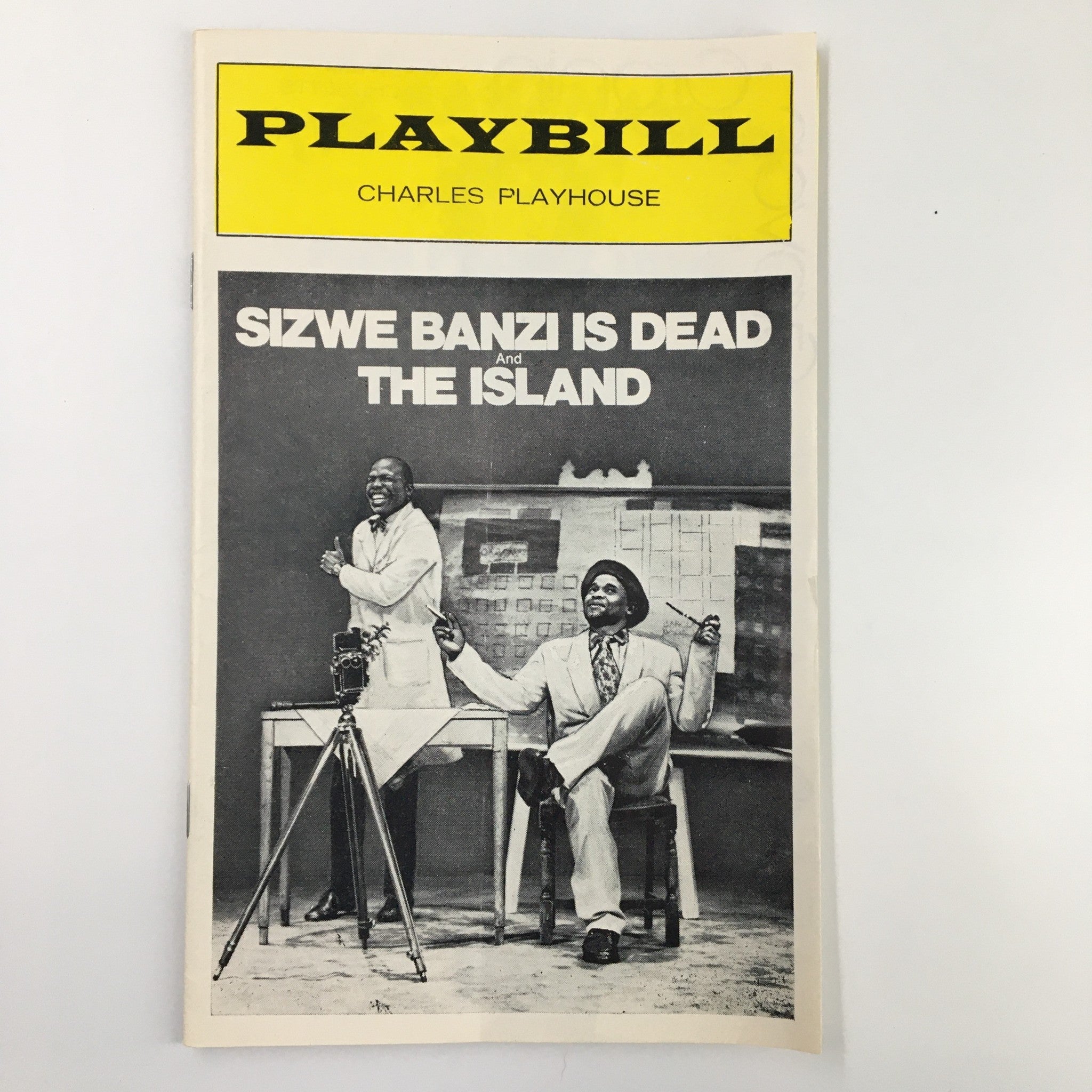 1975 Playbill Charles Playhouse John Kani in Sizwe Banzi is Dead by Athol Fugard