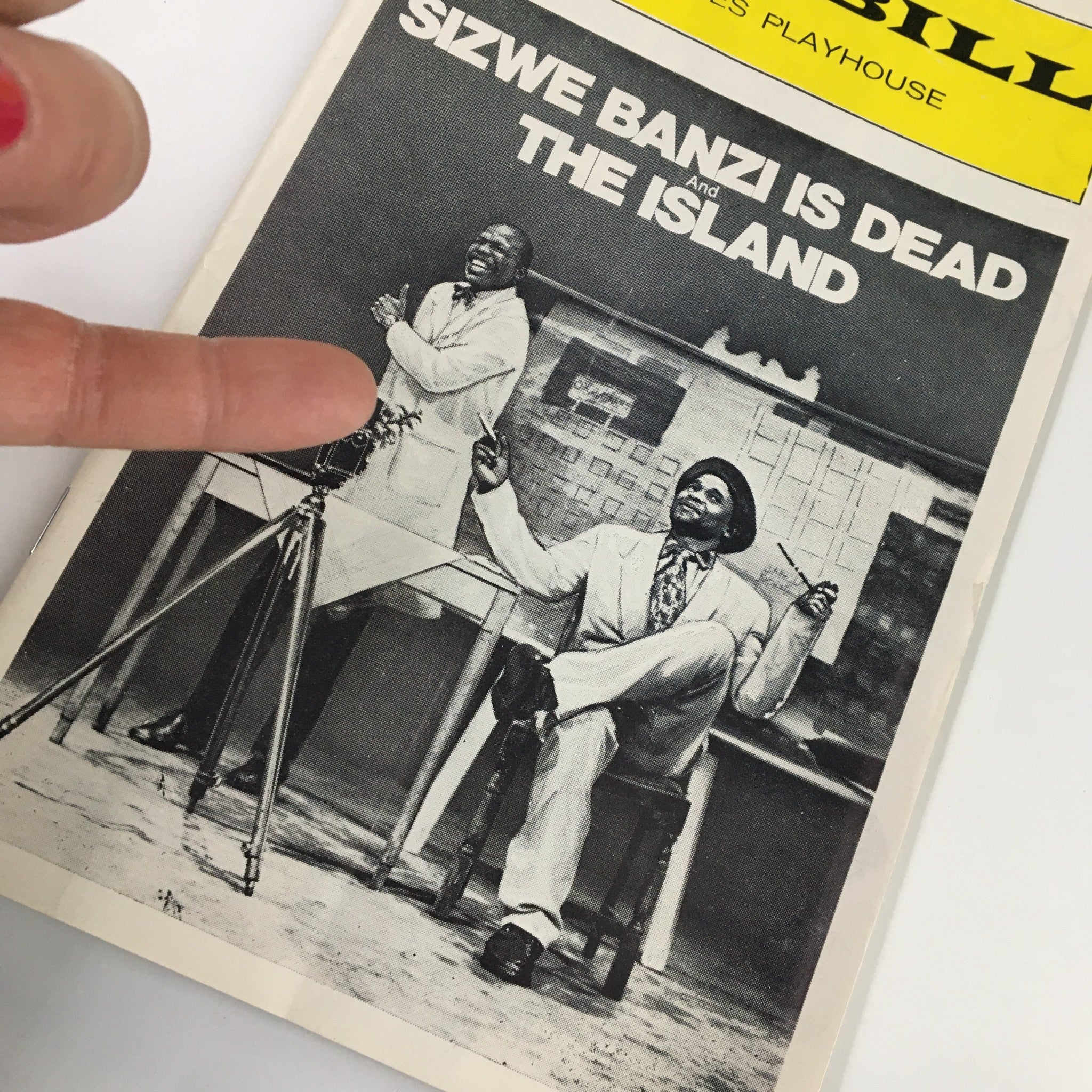 1975 Playbill Charles Playhouse John Kani in Sizwe Banzi is Dead by Athol Fugard