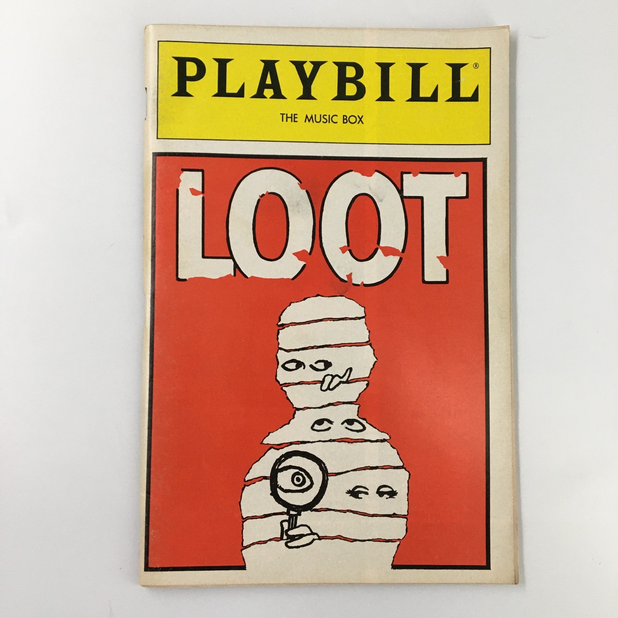 1986 Playbill The Music Box Alec Baldwin & Charles Keating Loot by Joe Orton