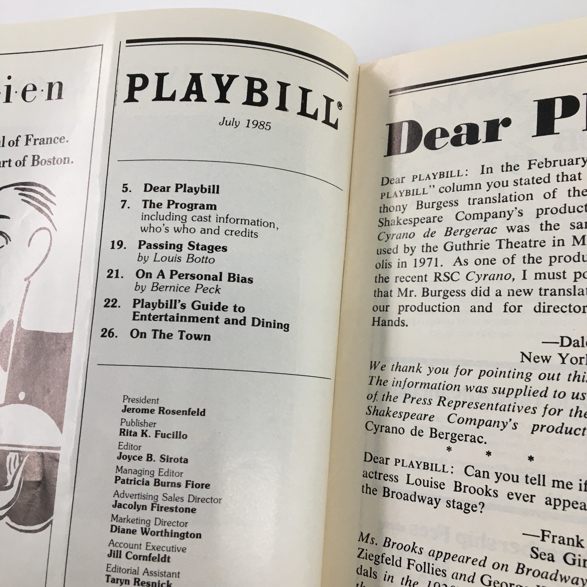 1985 Playbill The Next Move Theatre Starting Here, Starting Now by John Ritchey