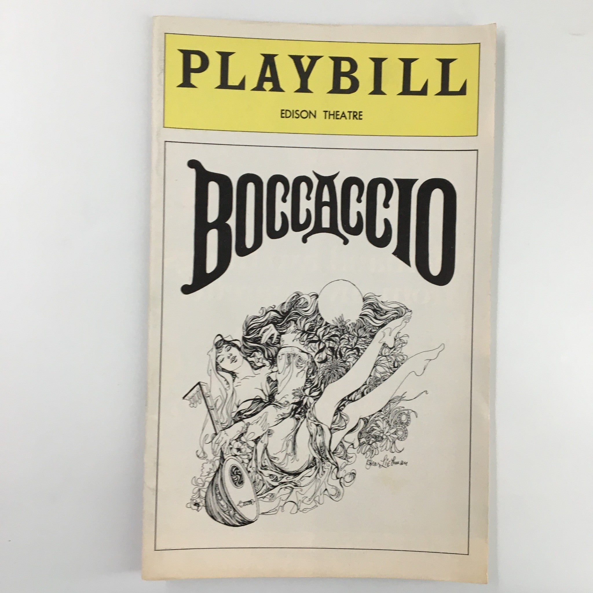 1975 Playbill Edison Theatre Rita Fredricks in Boccaccio by Warren Enters