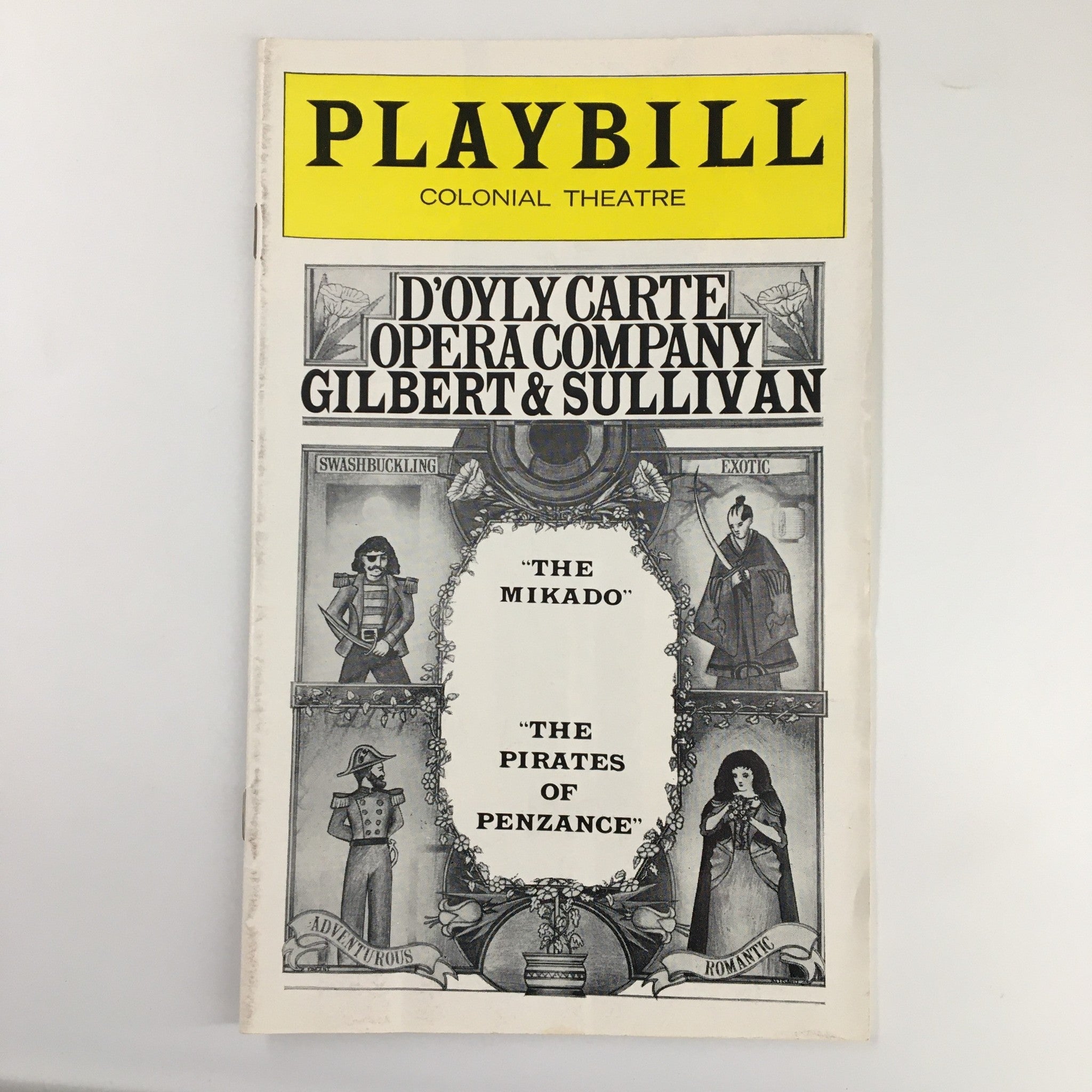 1976 Playbill The Colonial Theatre D'Oyly Carte in Gilbert & Sullivan