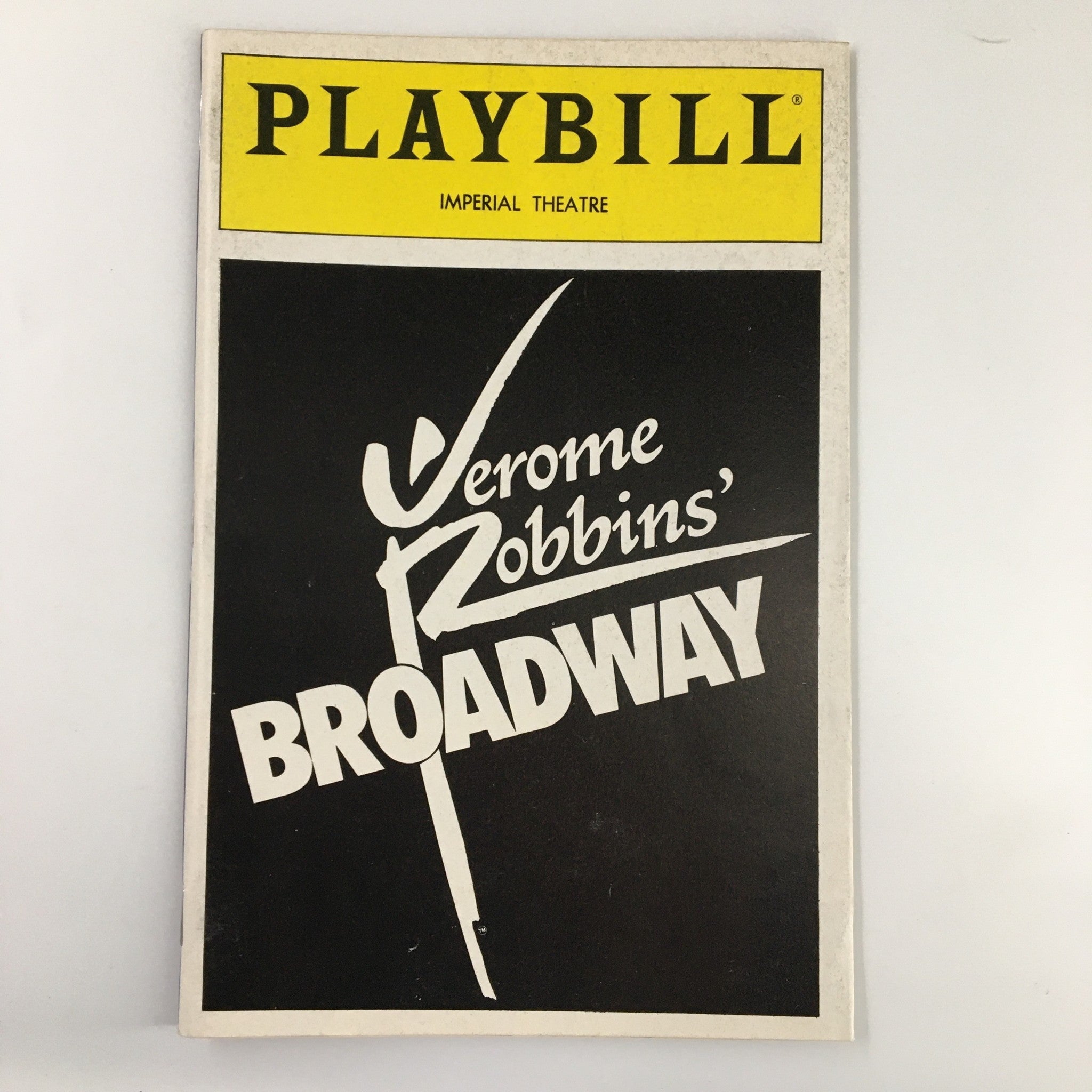 1989 Playbill Imperial Theatre James M. Barrie in Broadway by Jerome Robbins