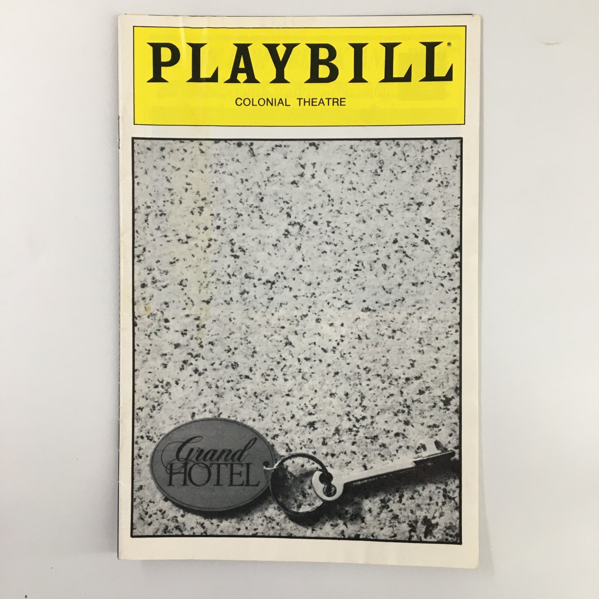 1989 Playbill Colonial Theatre Martin Richards in Grand Hotel by Luther Davis