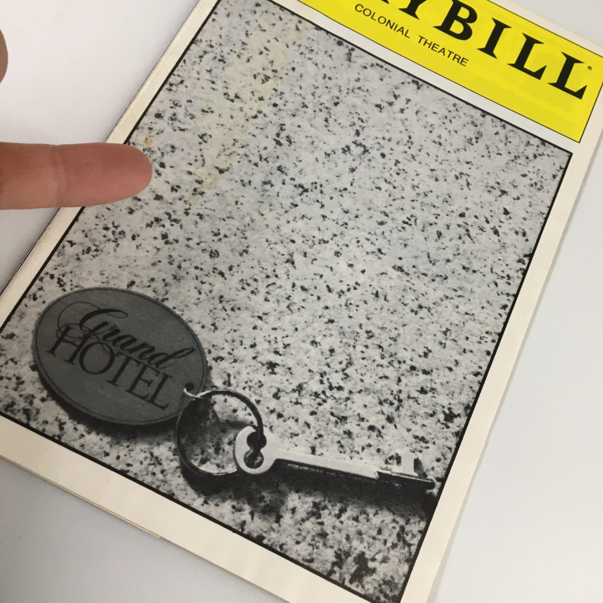 1989 Playbill Colonial Theatre Martin Richards in Grand Hotel by Luther Davis