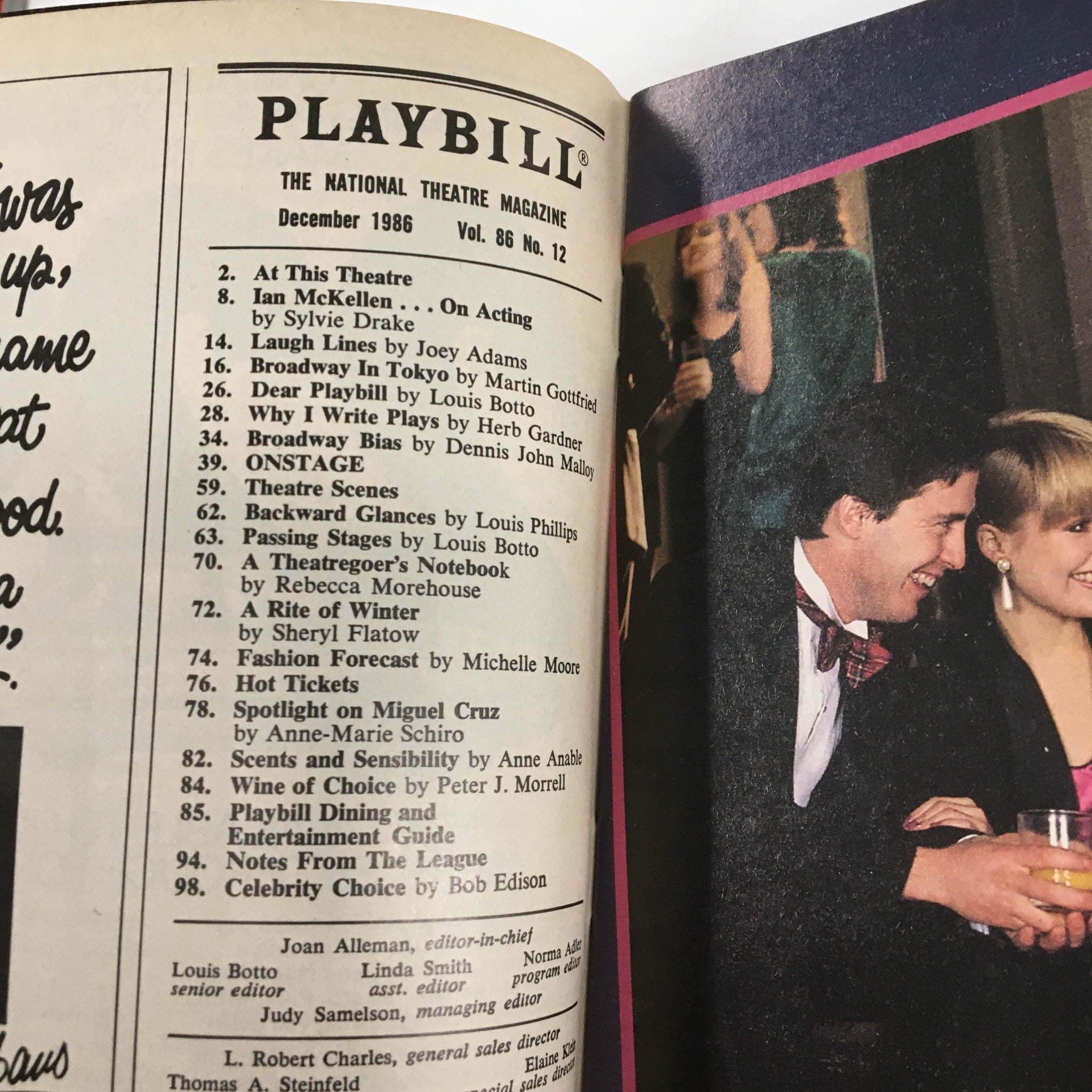 1986 Playbill Broadhurst Theatre Linda Lavin in Broadway Bound by Neil Simon