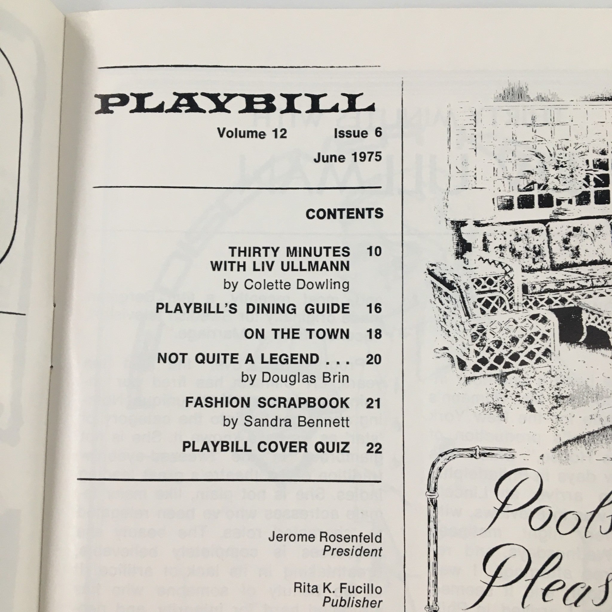 1975 Playbill Shubert Theatre The Red Devil Battery Sign by Tennessee Williams