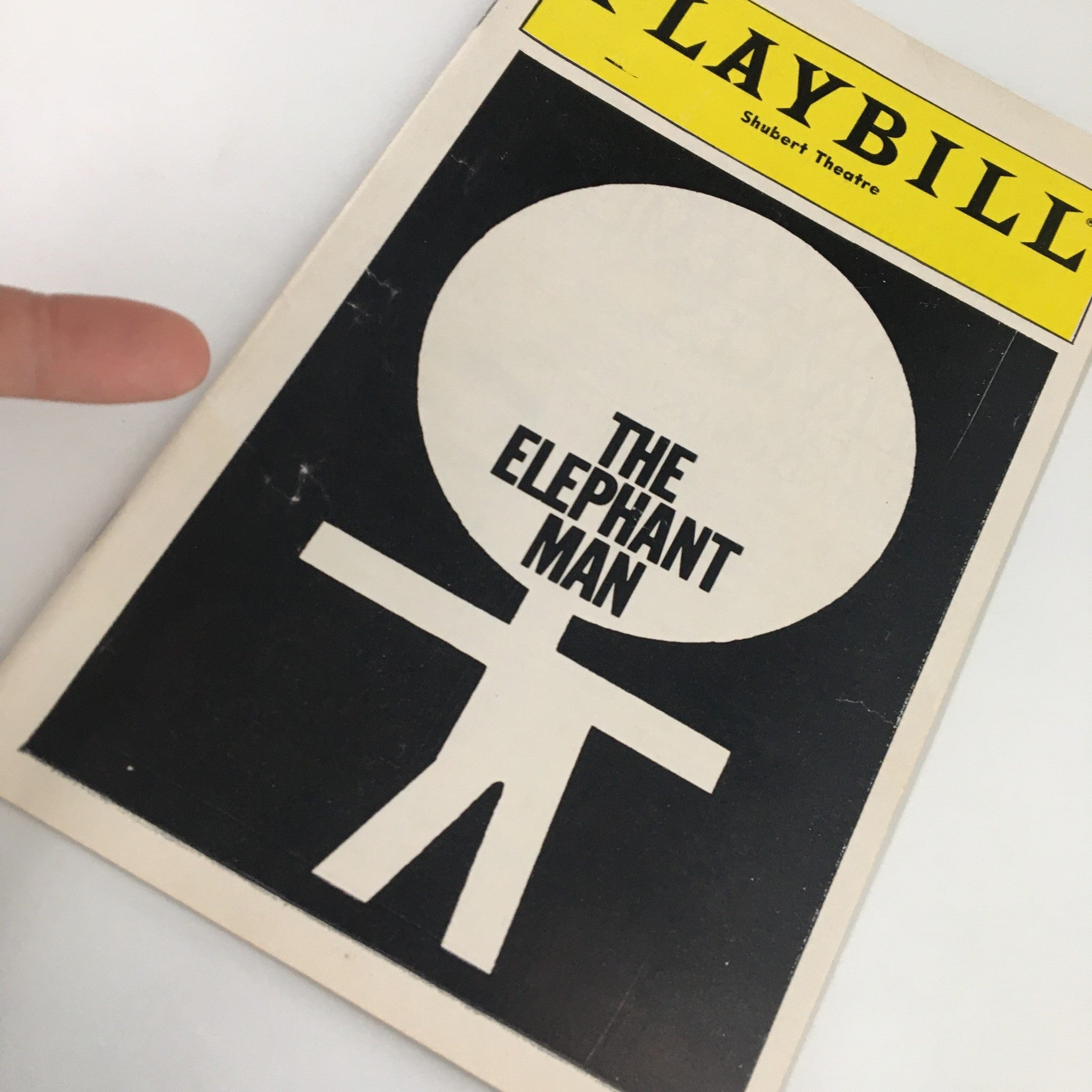 1980 Playbill Shubert Theatre Ken Ruta in The Elephant Man by Jack Hofsiss