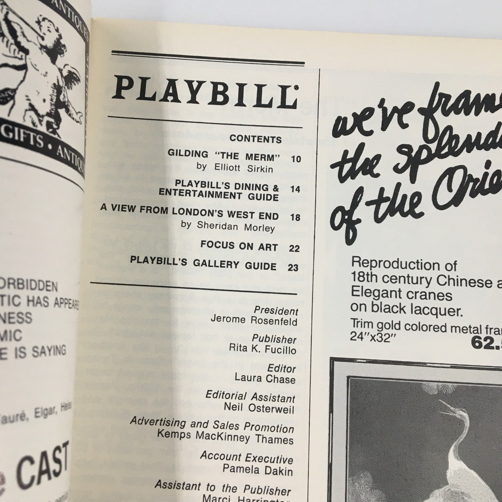 1980 Playbill Shubert Theatre Ken Ruta in The Elephant Man by Jack Hofsiss