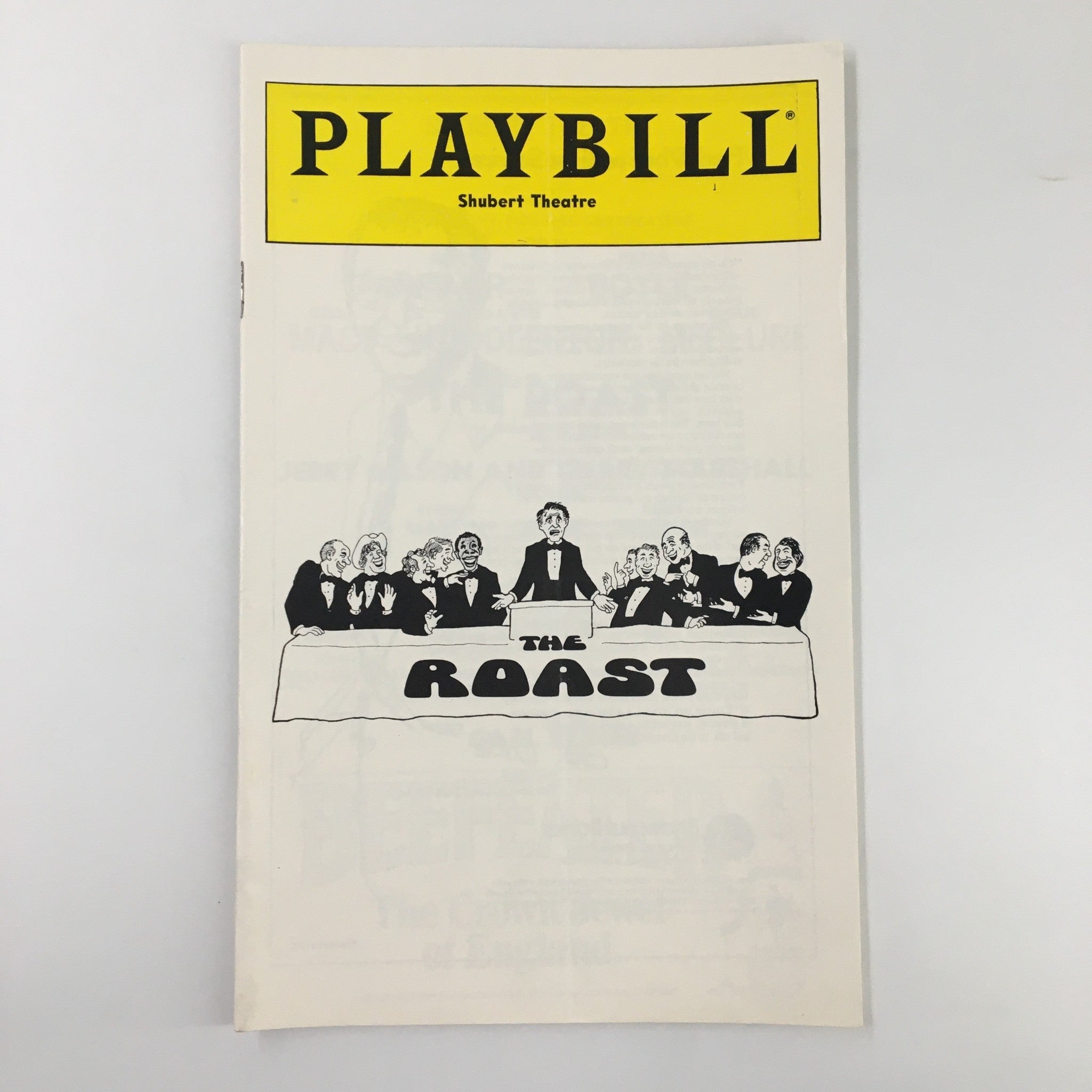 1980 Playbill Shubert Theatre Bill Macy Antonio Fargas & Joe Silver in The Roast