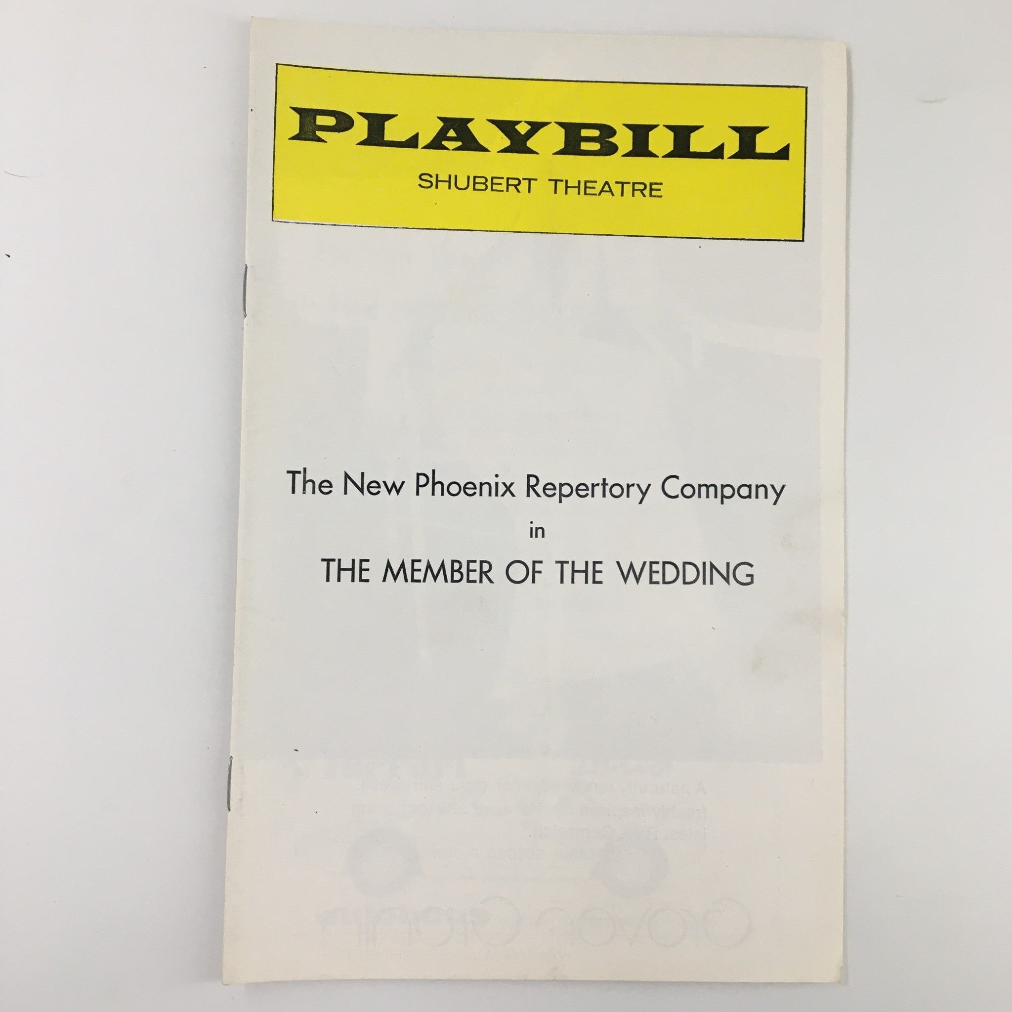 1975 Playbill Shubert Theatre Marge Eliot in The Member of the Wedding