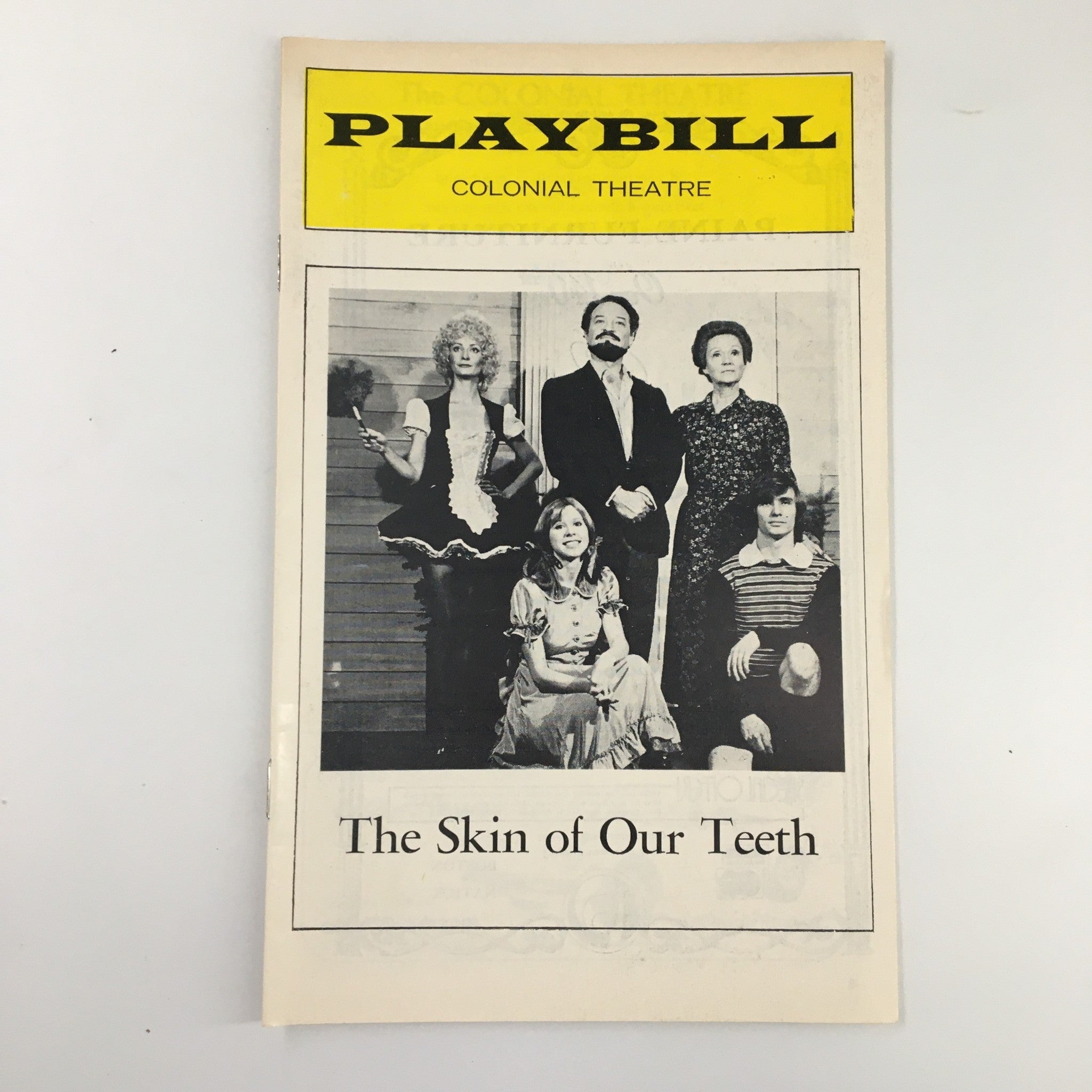 1975 Playbill The Colonial Theatre Elizabeth Ashley in The Skin of Our Teeth