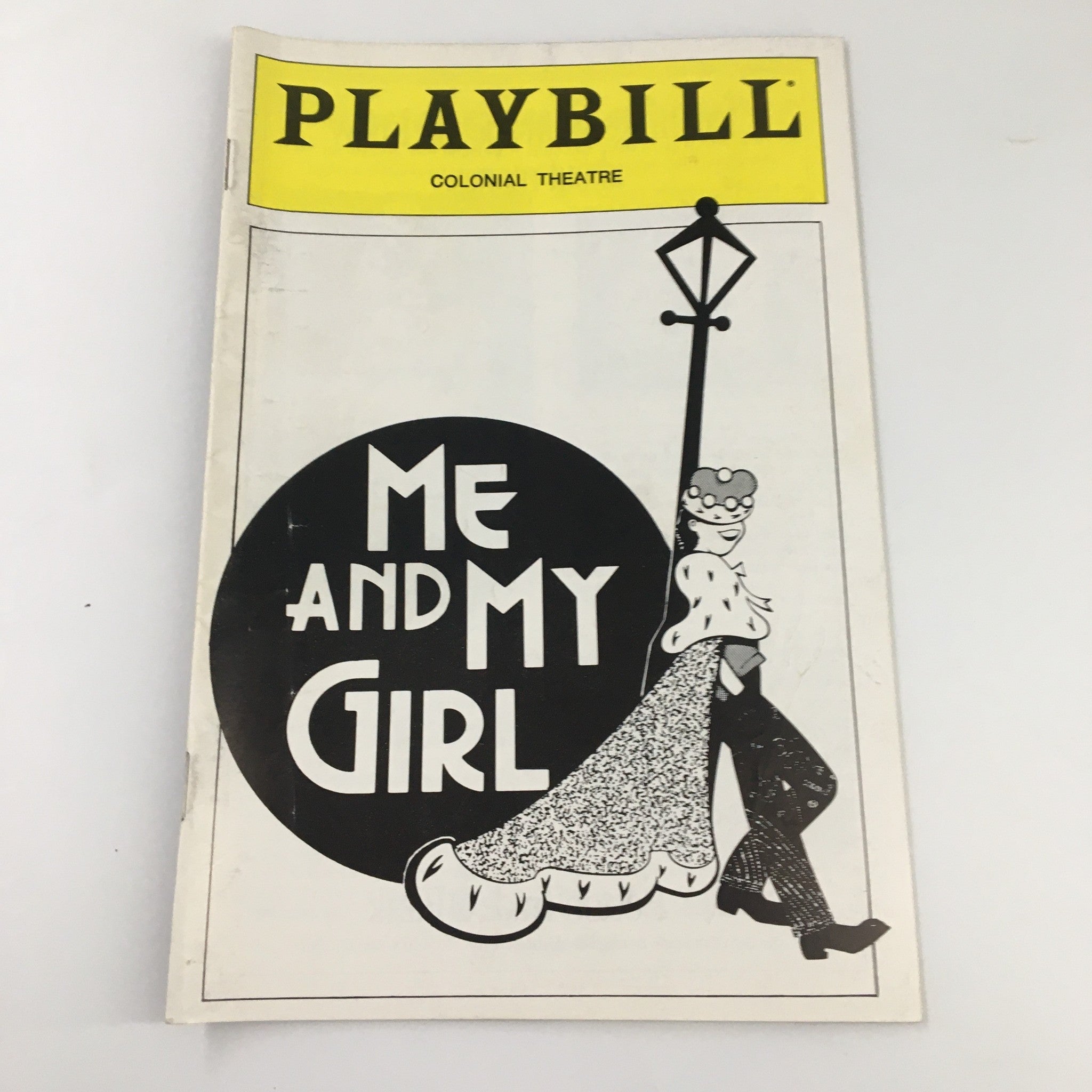 1989 Playbill Colonial Theatre James Young in Me and My Girl by Mike Ockrent