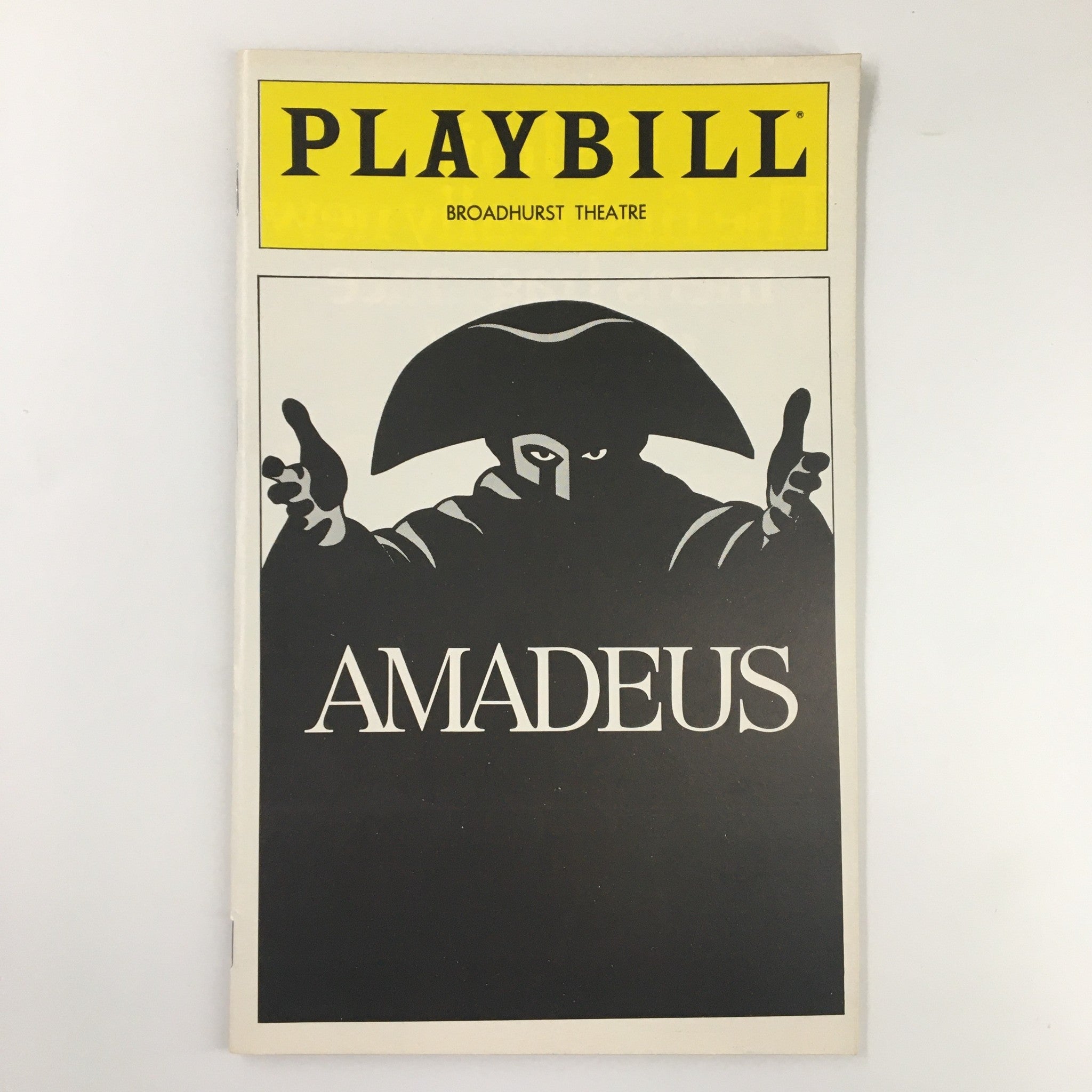 1980 Playbill Broadhurst Theater Ian McKellen in Amadeus by Peter Shaffer VG