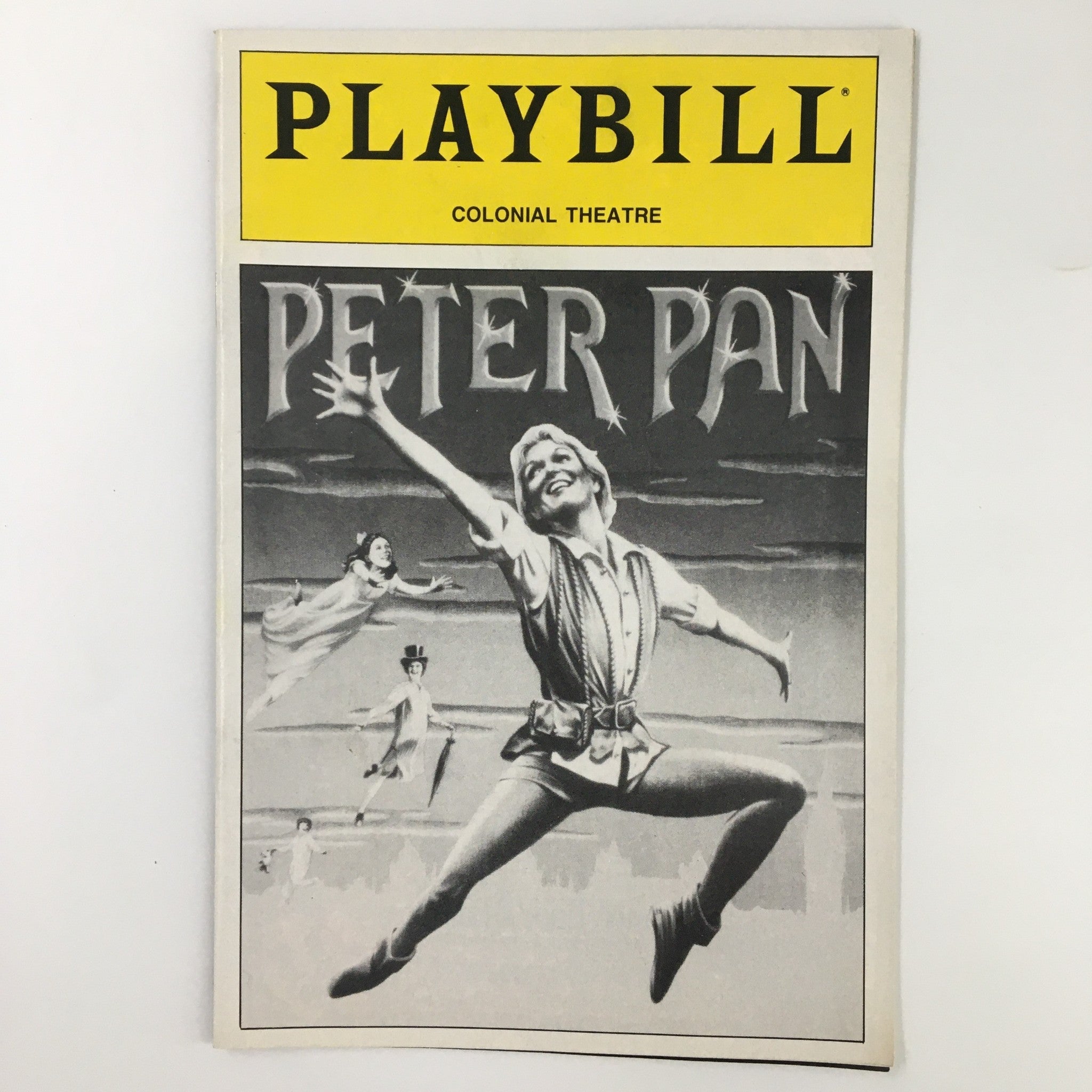 1989 Playbill Colonial Theatre Cathy Rigby in Peter Pan by Fran Soeder VG