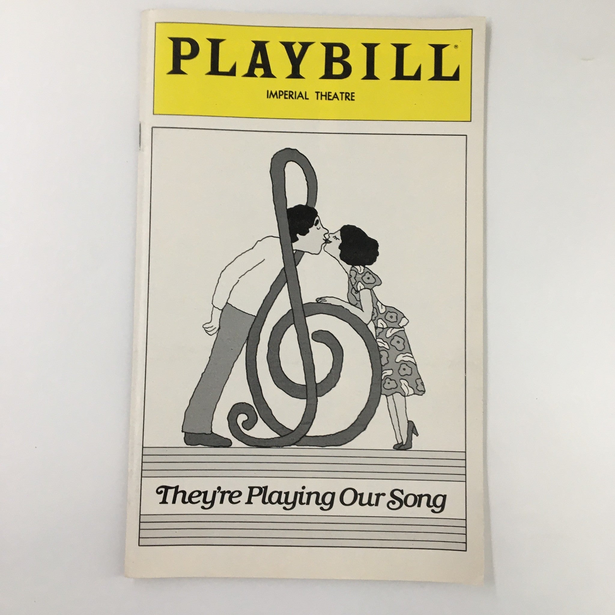 1980 Playbill Imperial Theatre Rhonda Farer in They're Playing Our Song VG