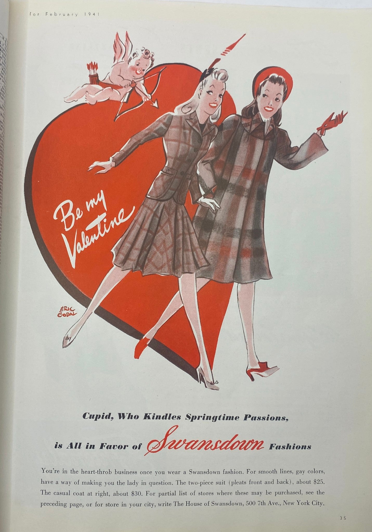 Mademoiselle Magazine February 1941 Younger Marrieds' Number No Label