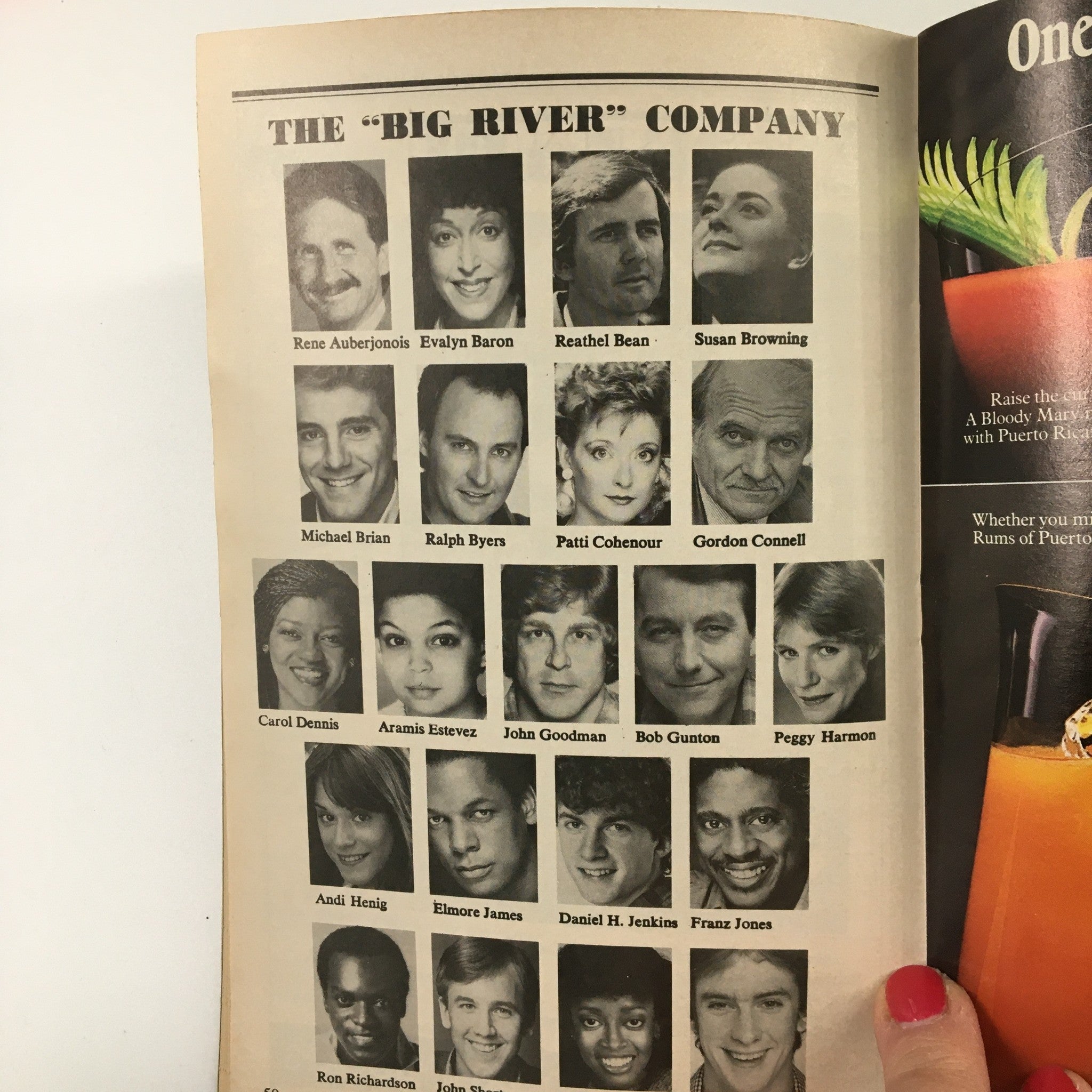 1985 Playbill Eugene ONeill Theatre Big River The Adventures of Huckleberry Finn