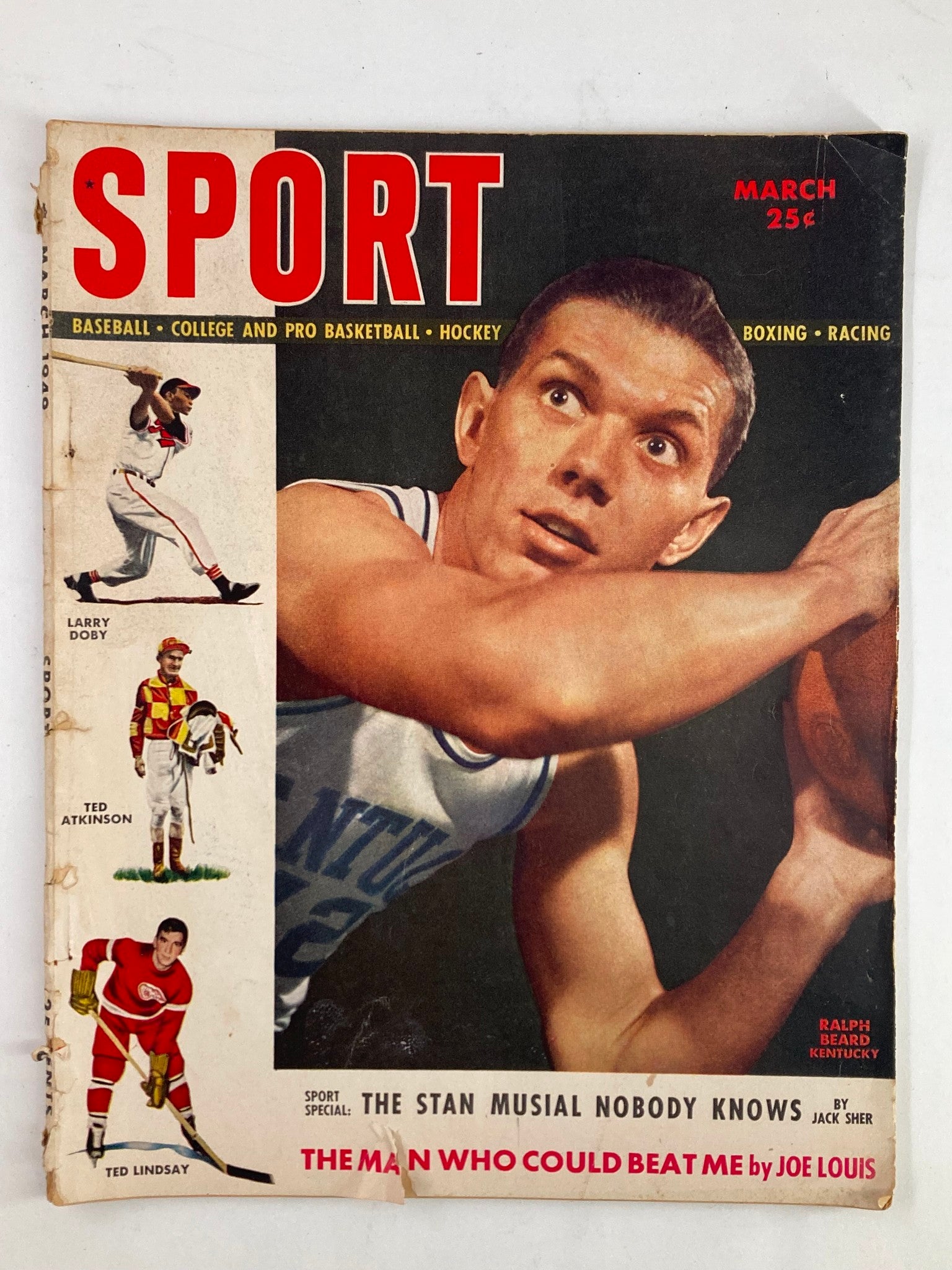 VTG Sport Magazine March 1949 Vol 6 #3 Ralph Beard of Kentucky No Label