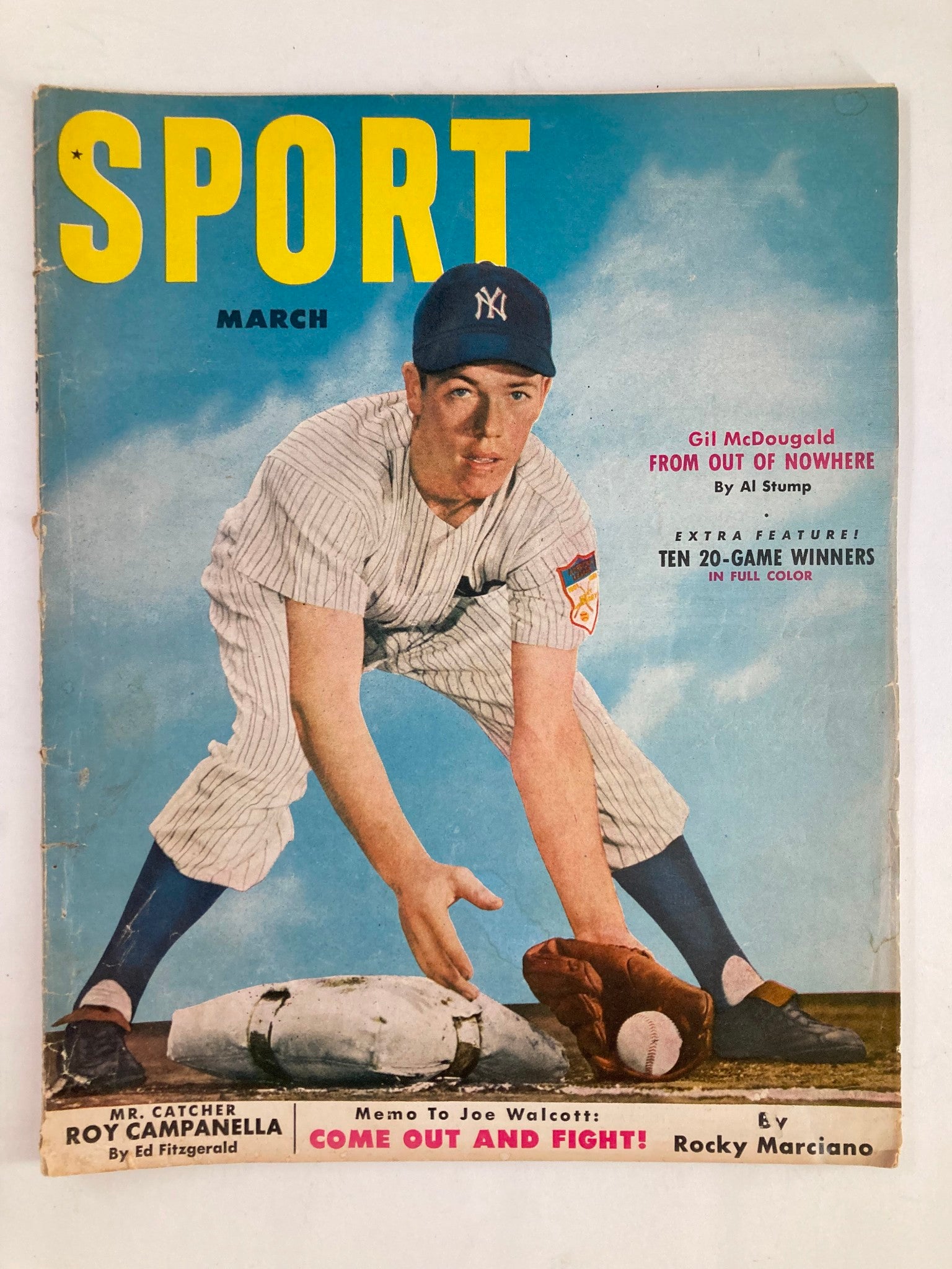 VTG Sport Magazine March 1952 Vol 12 #2 Gil McDougald by Al Stump No Label