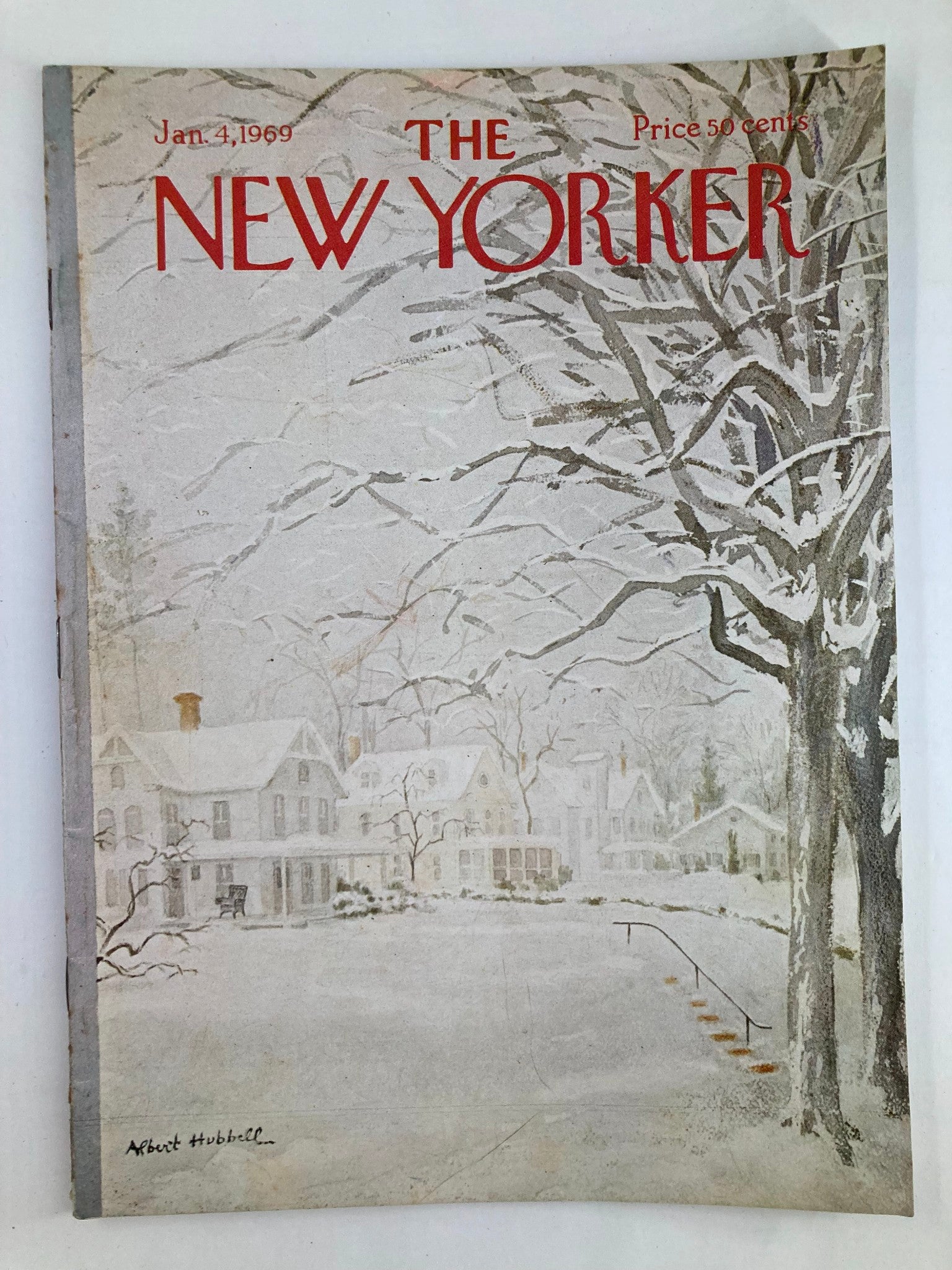 The New Yorker Full Magazine January 4 1969 Winter by Albert Hubbell No Label