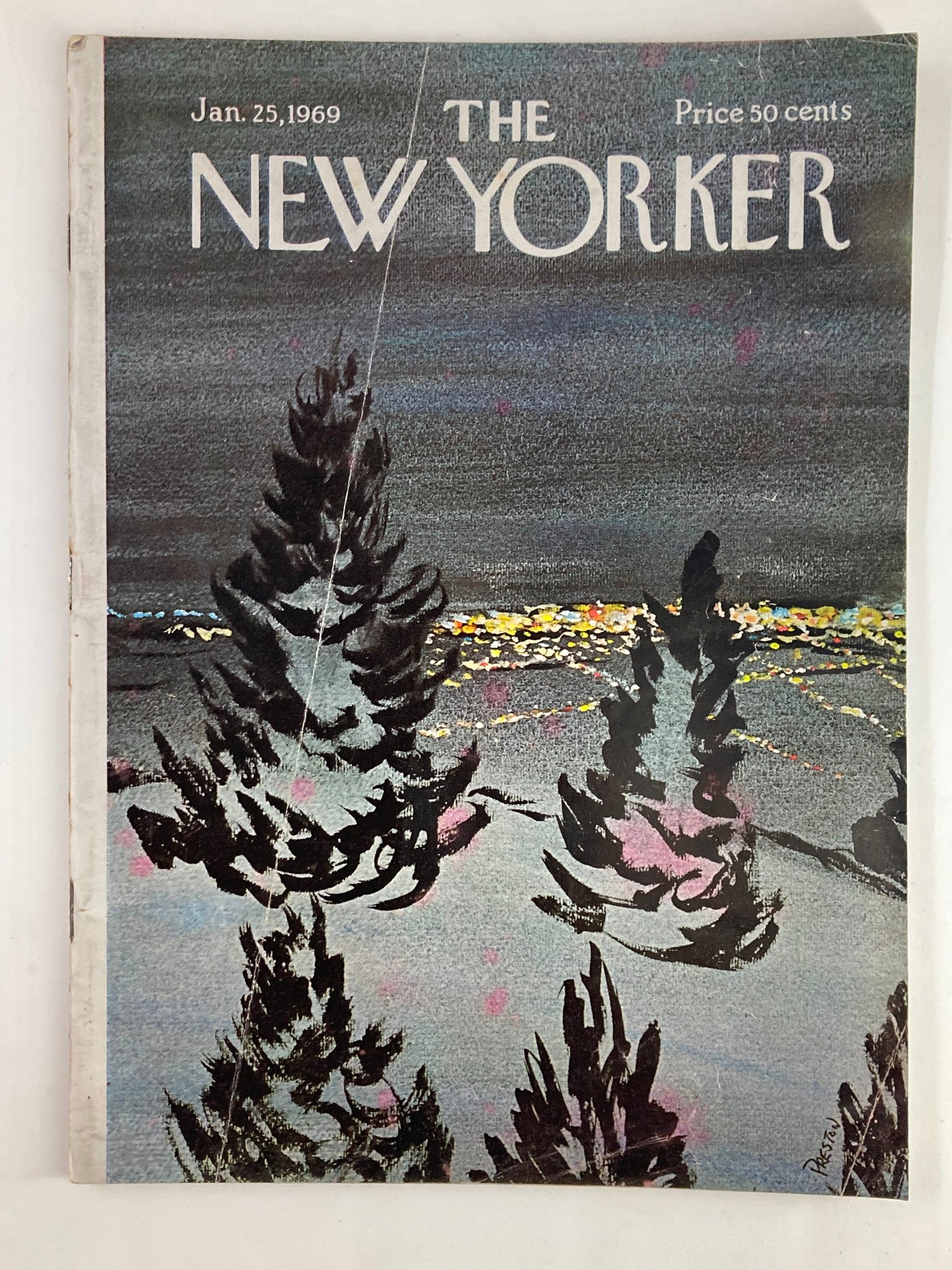 The New Yorker Full Magazine January 25 1969 Tree Shadows by Preston No Label