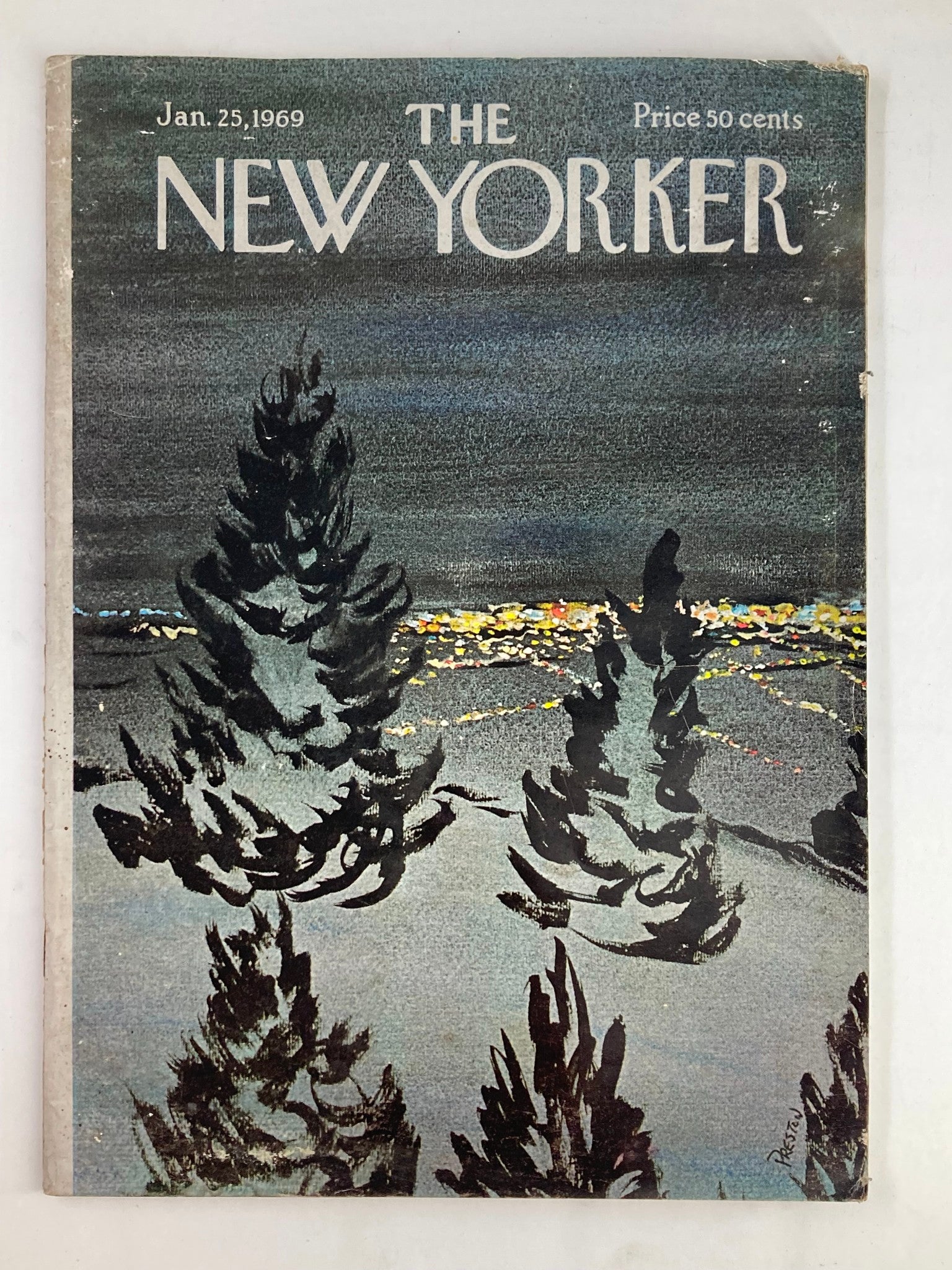 The New Yorker Full Magazine January 25 1969 Dark Trees by Preston No Label