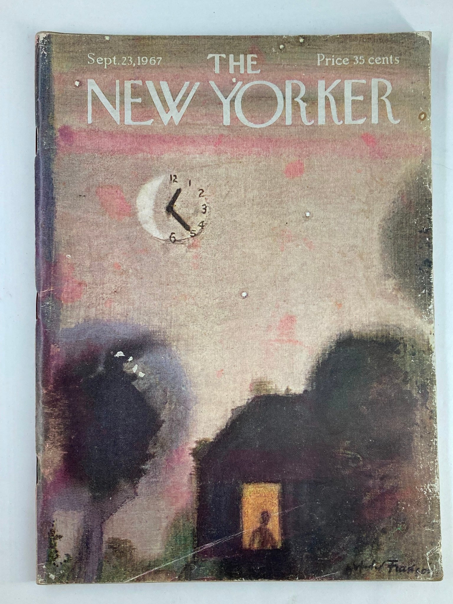 The New Yorker Full Magazine September 23 1967 It's 12:25 by A Francois No Label