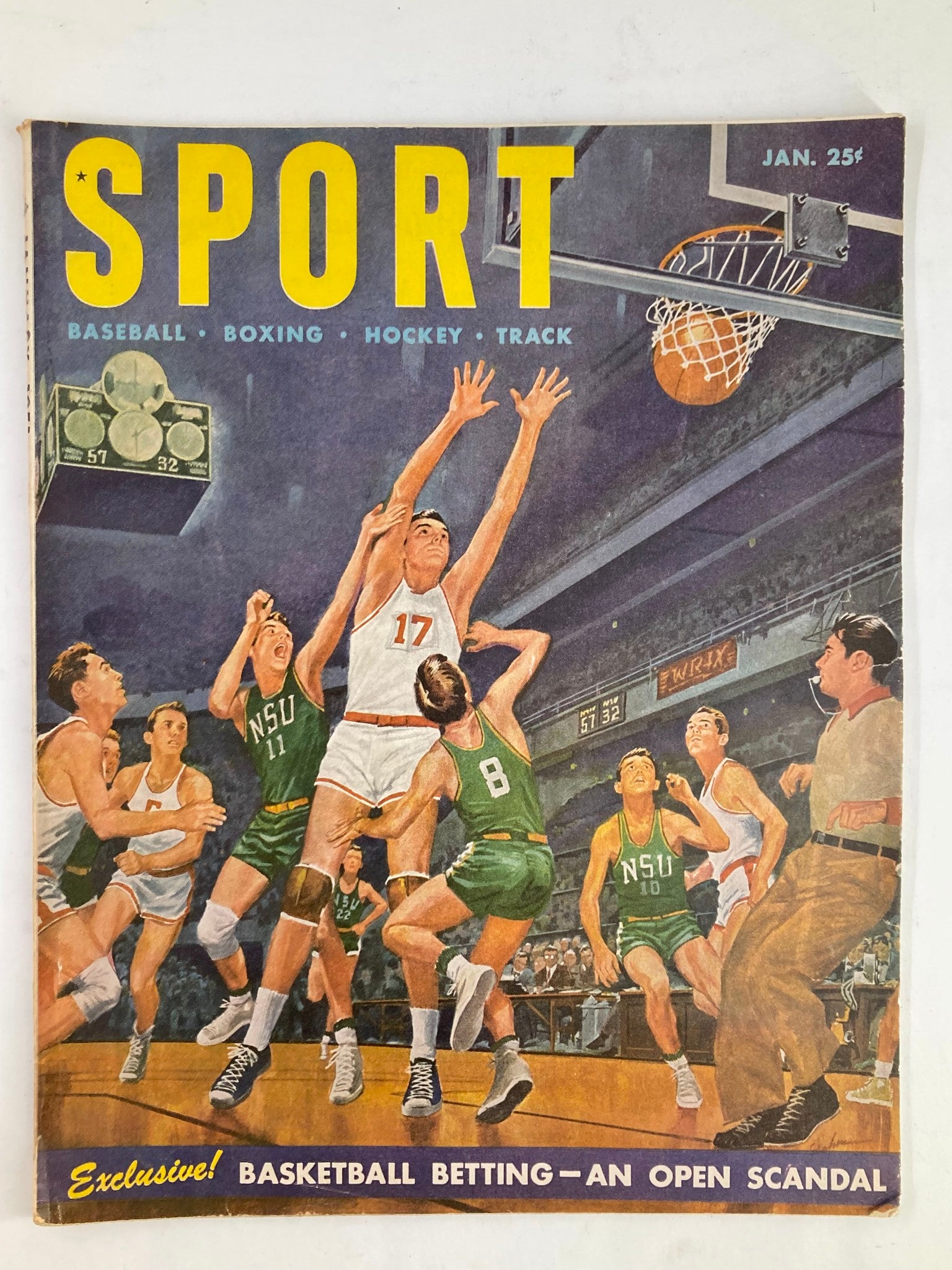 VTG Sport Magazine January 1951 Vol 10 #1 Basketball Betting Scandal No Label