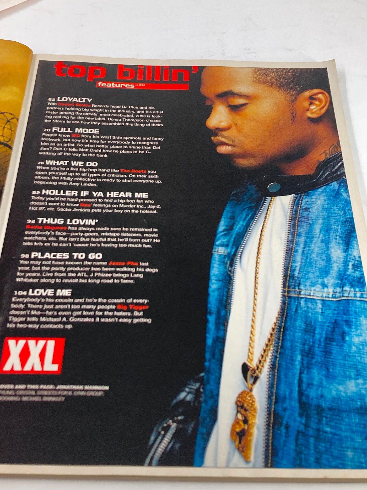 XXL Magazine January February 2003 NAS Wiz, Nashawn, God's Son, Jungle No Label