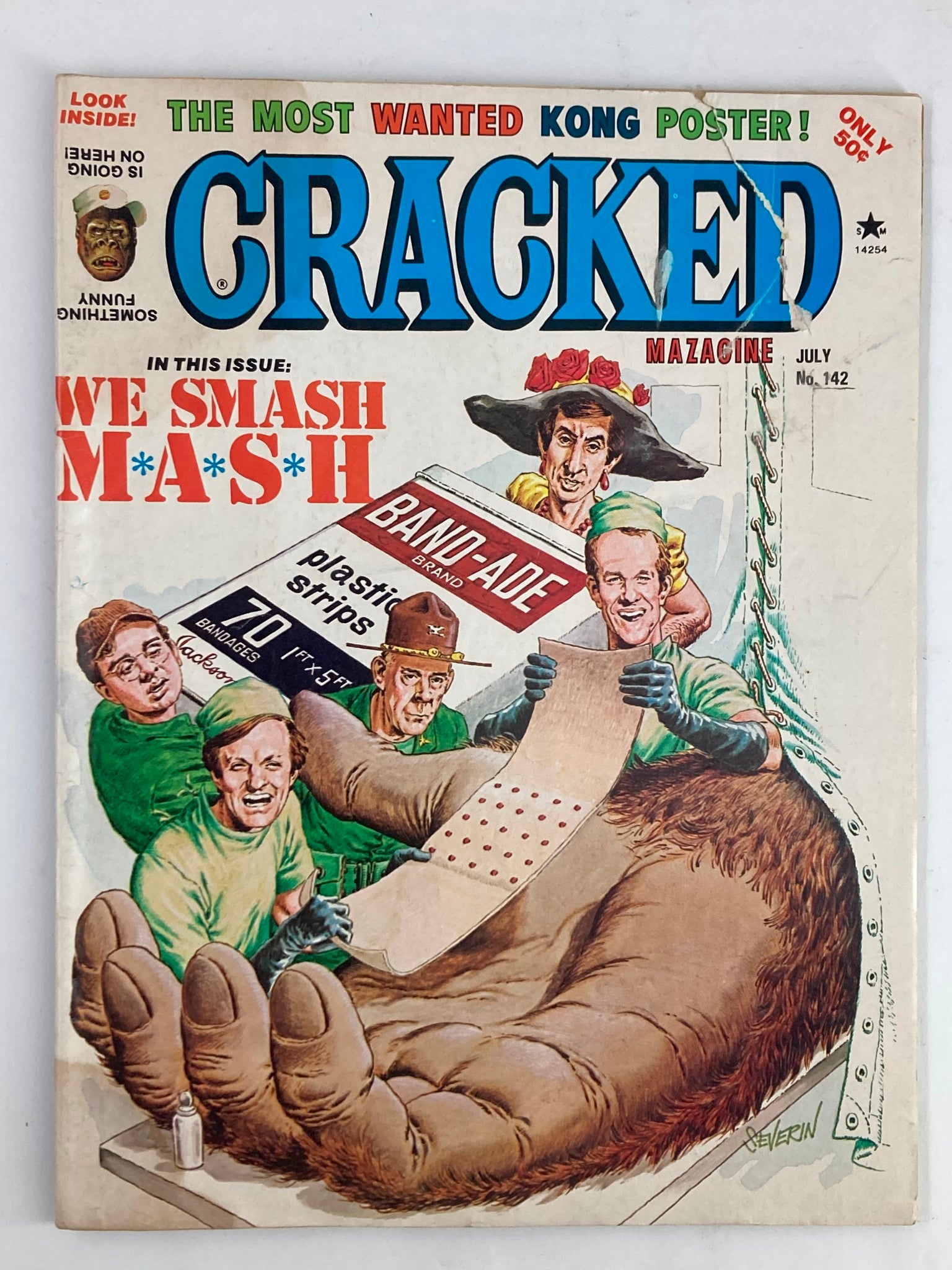 VTG Cracked Humor Magazine July 1977 Band-Aide Brand Plastic Strips No Label