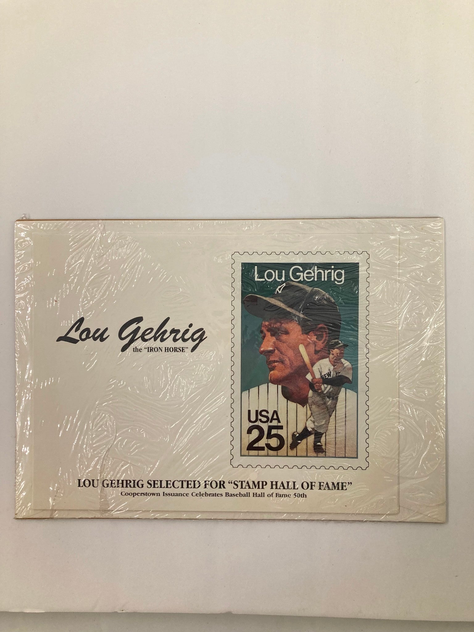 The 'Iron Horse' Lou Gehrig Selected for "Stamp Hall of Fame"