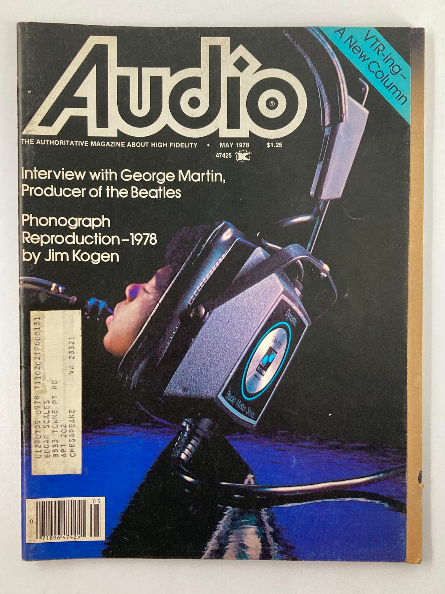 VTG Audio Magazine May 1978 Vol 62 #5 Phonograph Reproduction 1978