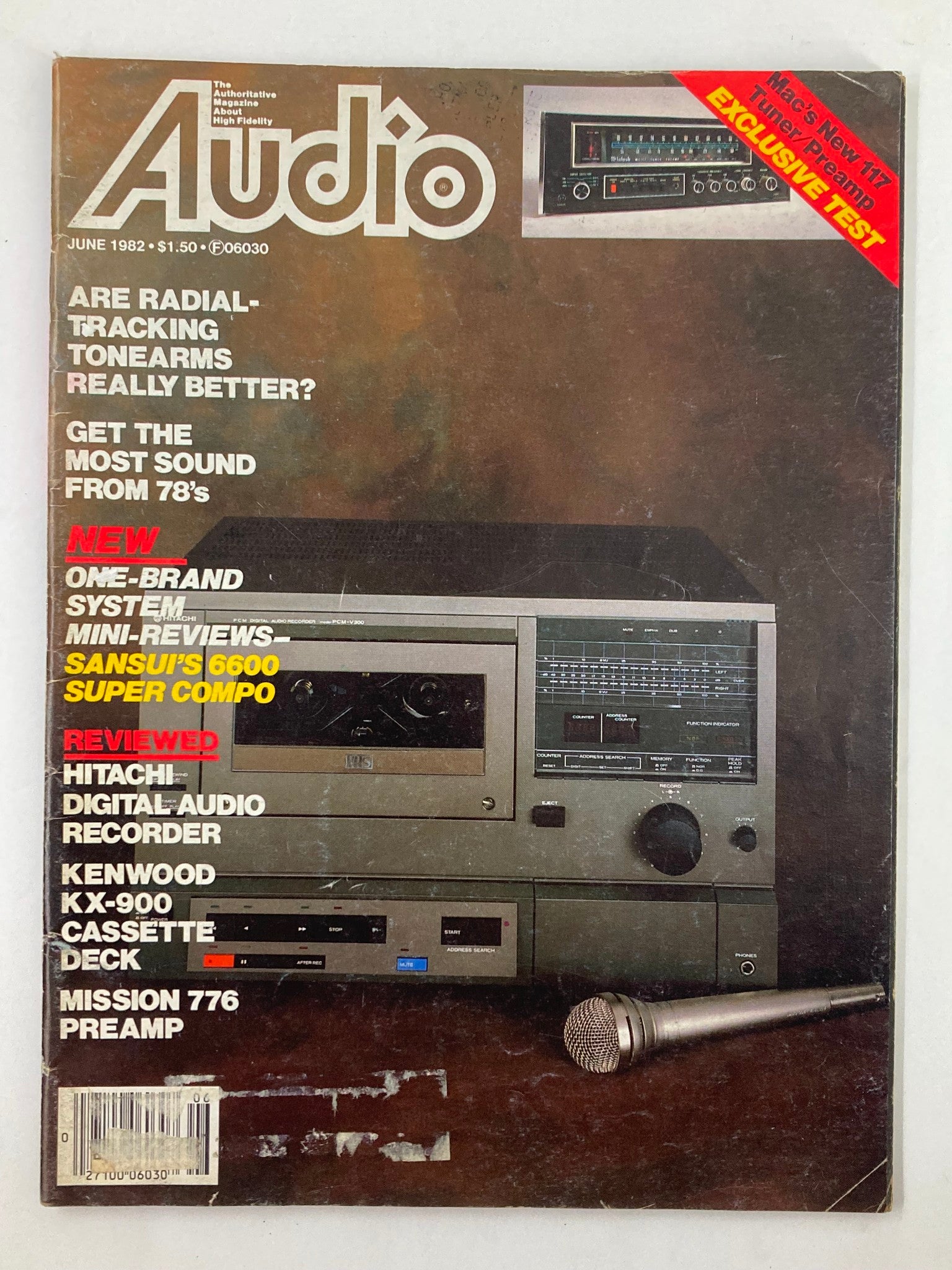 VTG Audio Magazine June 1982 Vol 66 #6 Hitachi's PCM-V300 Digital Audio Recorder