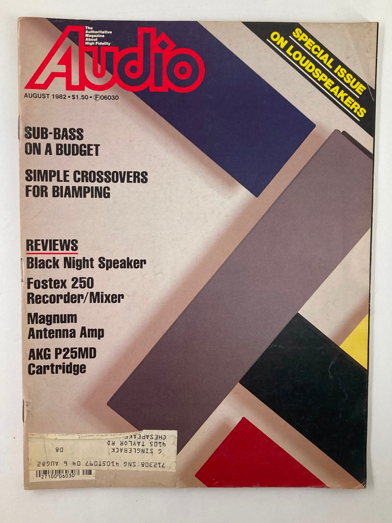 VTG Audio Magazine August 1982 Vol 66 #8 Black Acoustics Night Loudspeakers