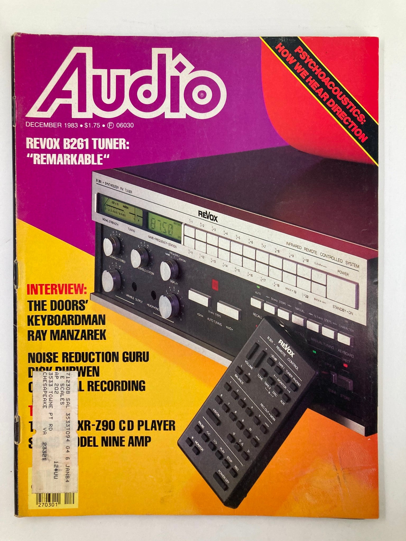 VTG Audio Magazine December 1983 Vol 67 #12 Revox B261 Tuner Equipment