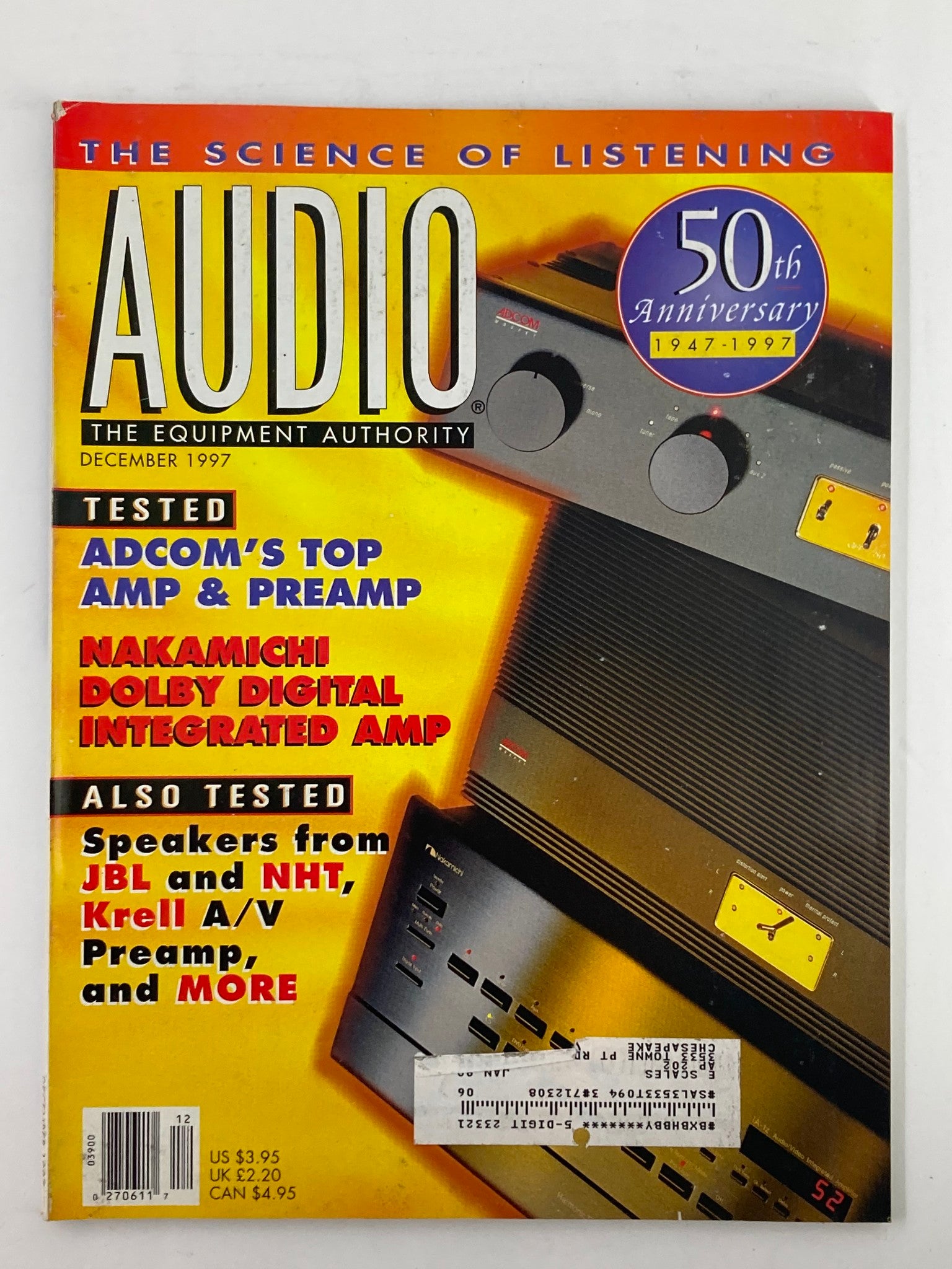 Audio Magazine December 1997 Vol 81 #12 Adcom GFP-750 Preamp & Mike McLean